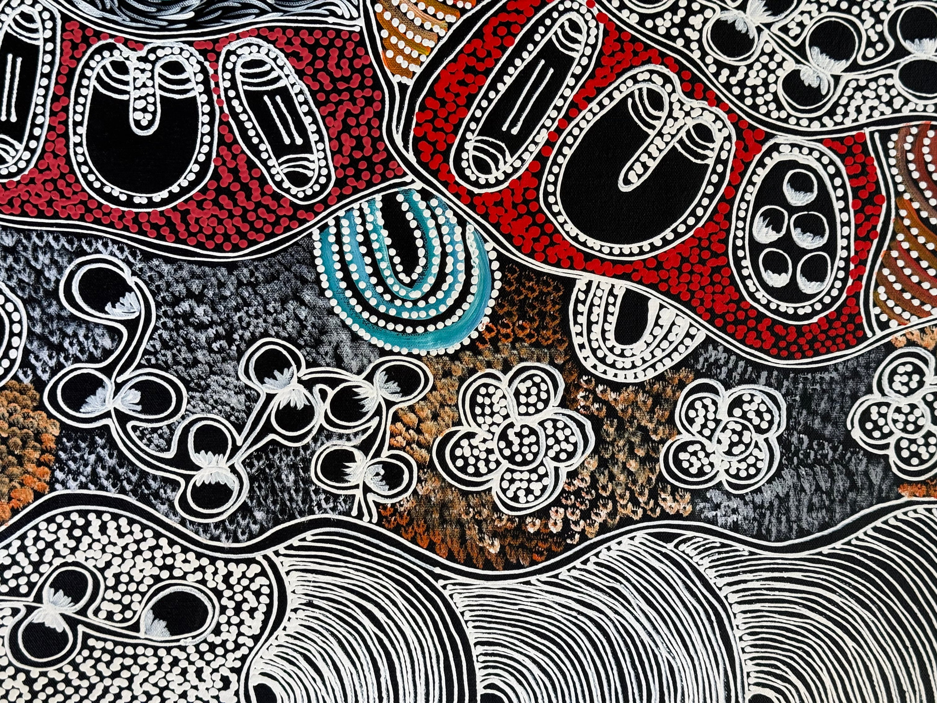 Lanita Numina - Women Collect Bushtuckers - 152x43cm .13-1