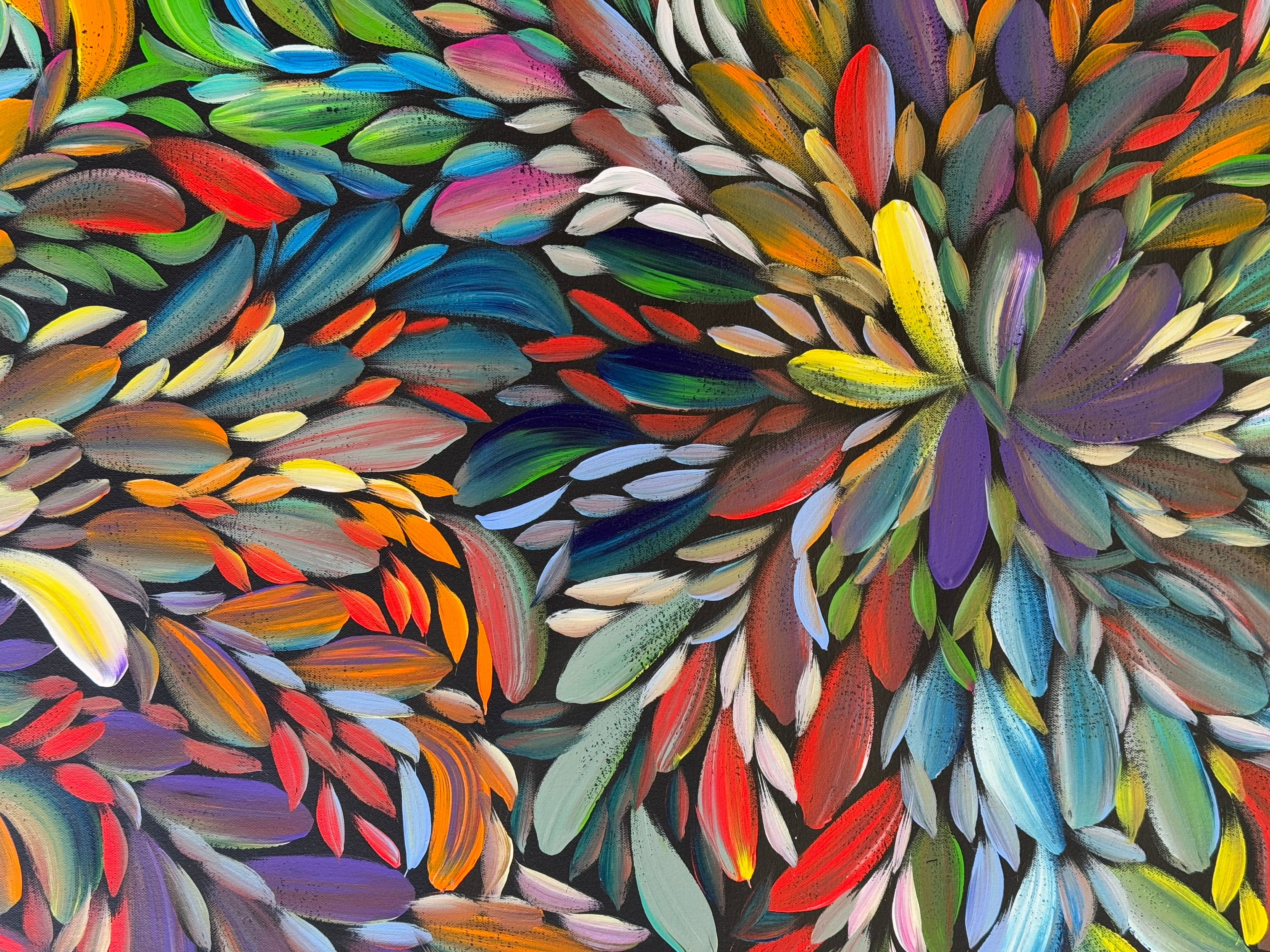 Louise Numina Napananka - Bush Medicine Leaves - 180x99cm .24-5