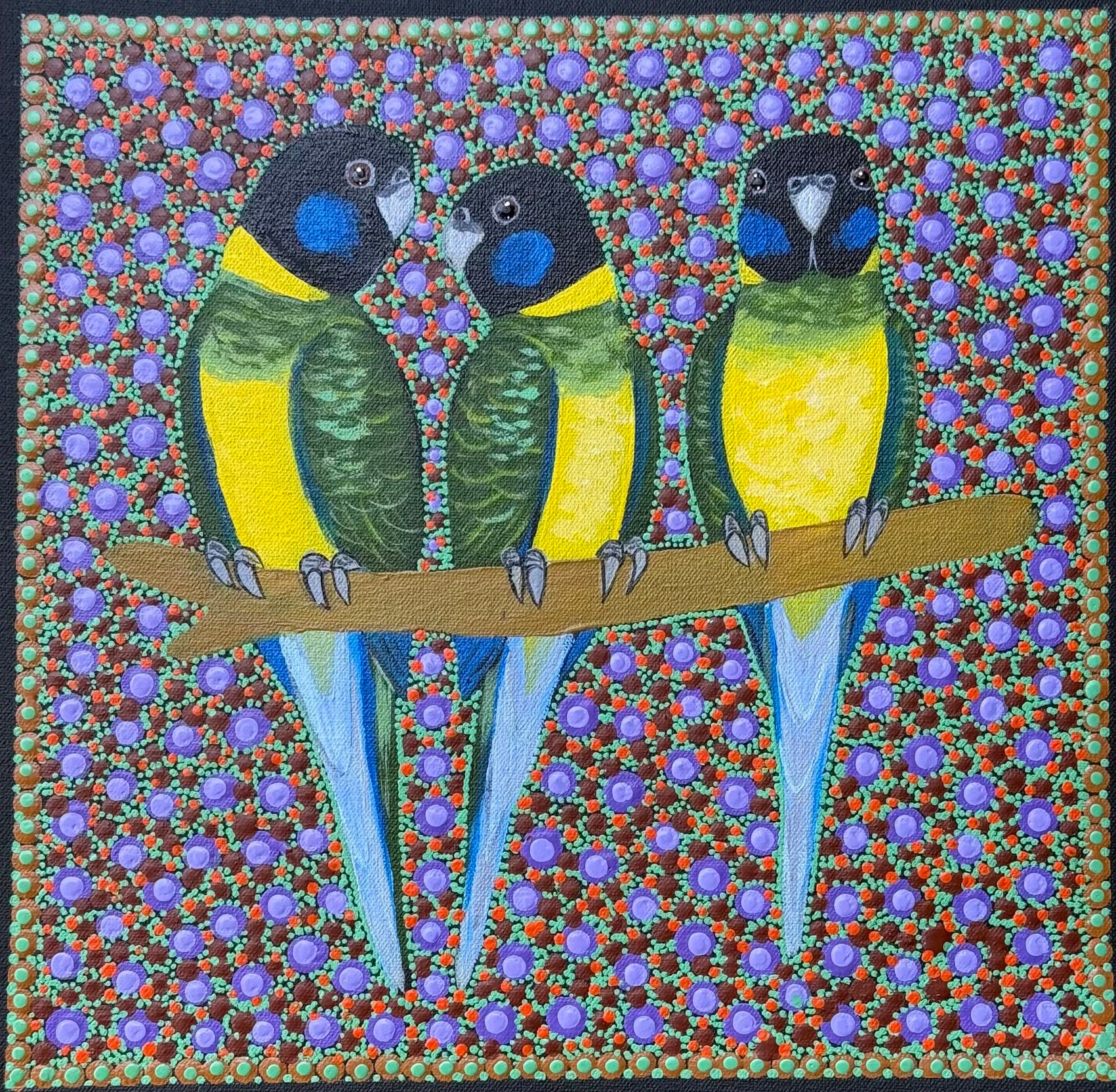 Kathleen Buzzacott - Ring Necked Parrots .53-4