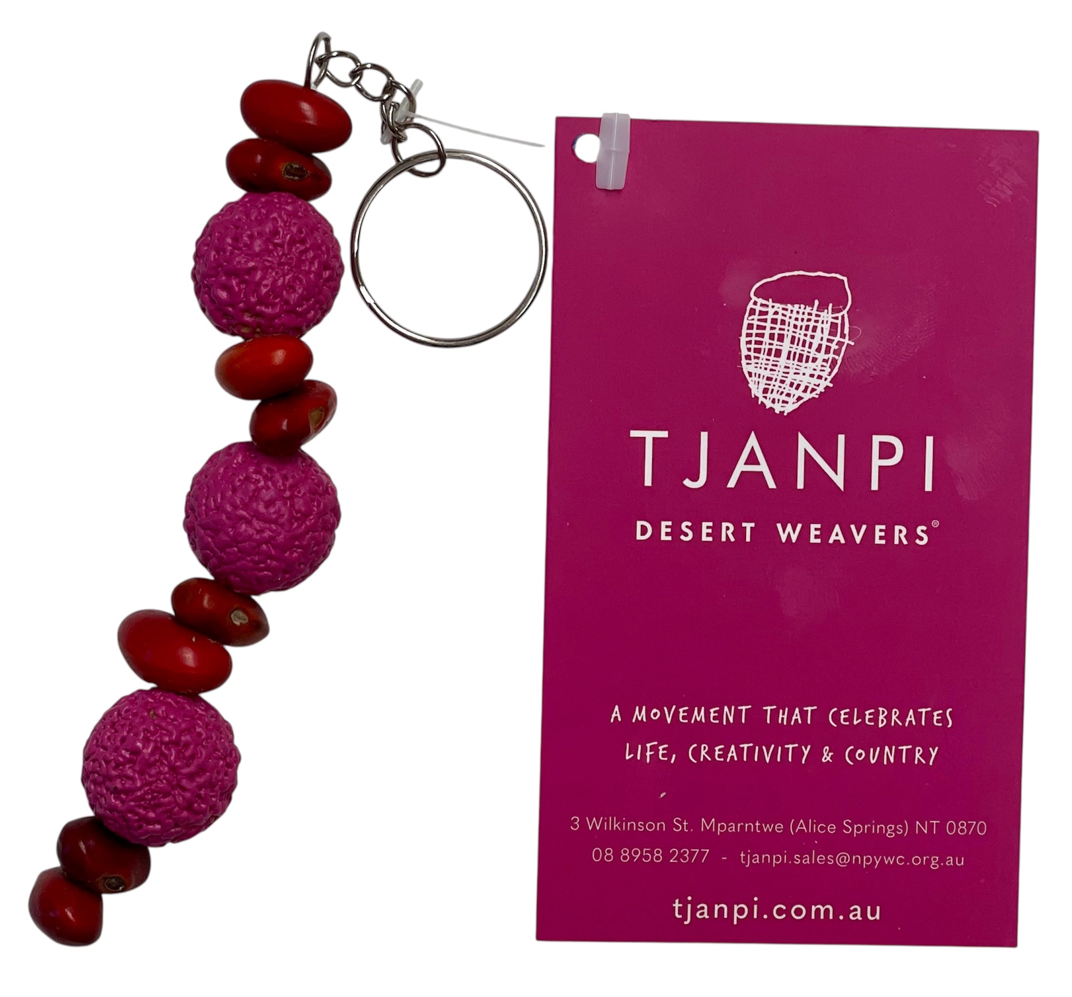 Painted Seed Keychain