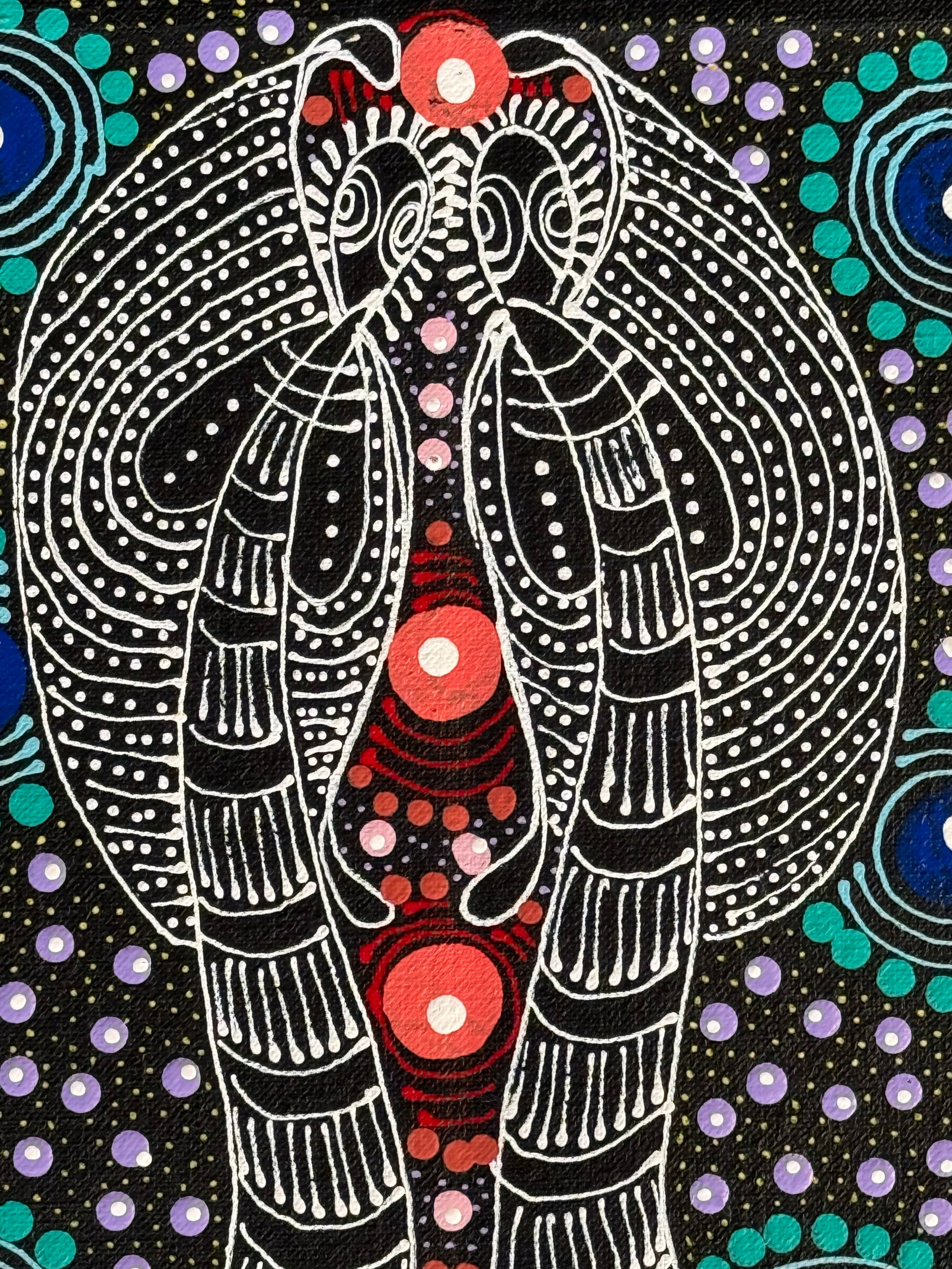 Colleen Wallace Nungarray - Dreamtime Sisters - 30x30cm .17