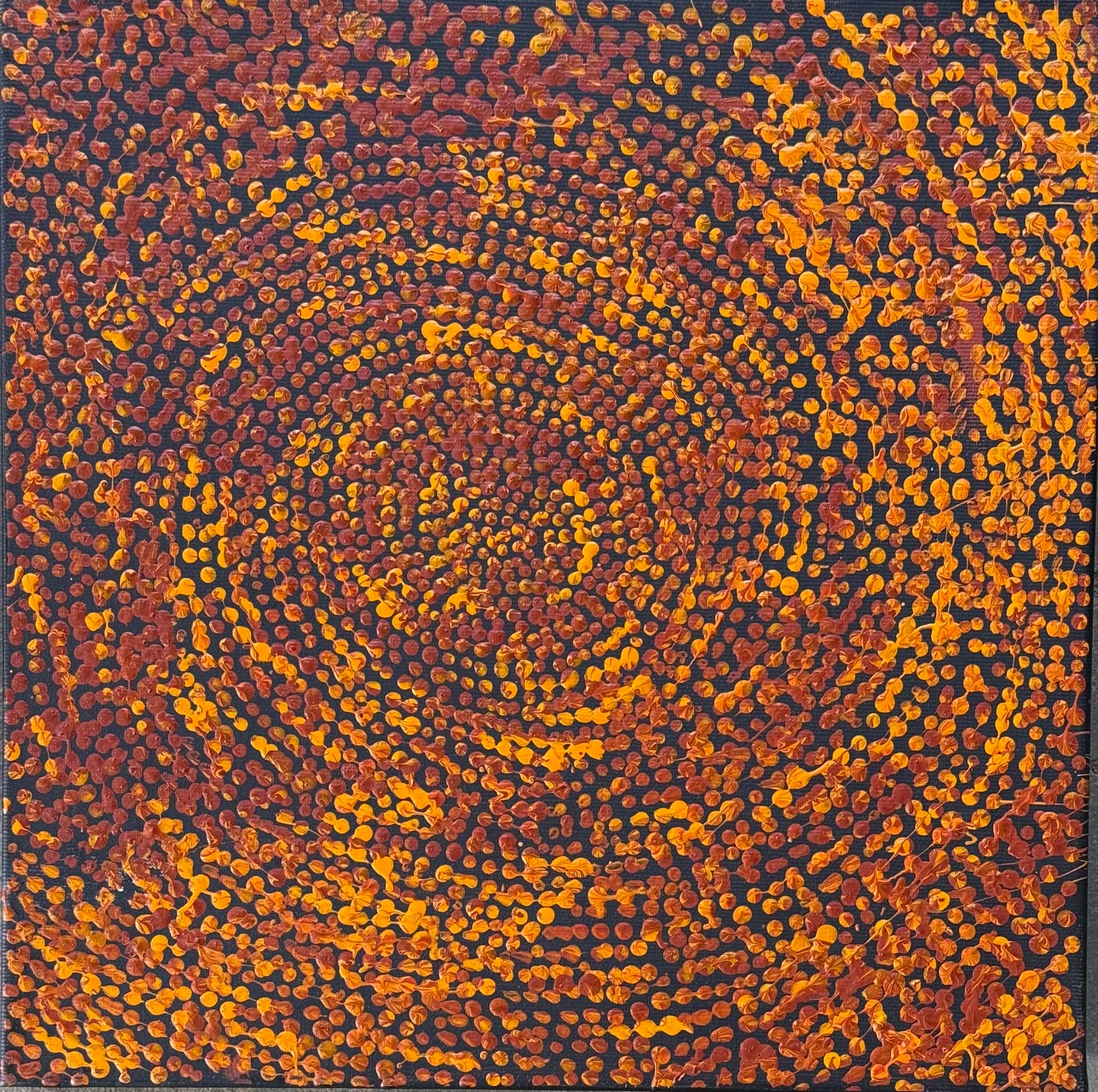 Sarah Napurrurla Leo - Ngapa Jukurrpa (Water Dreaming) - Puyurru  Stretched
