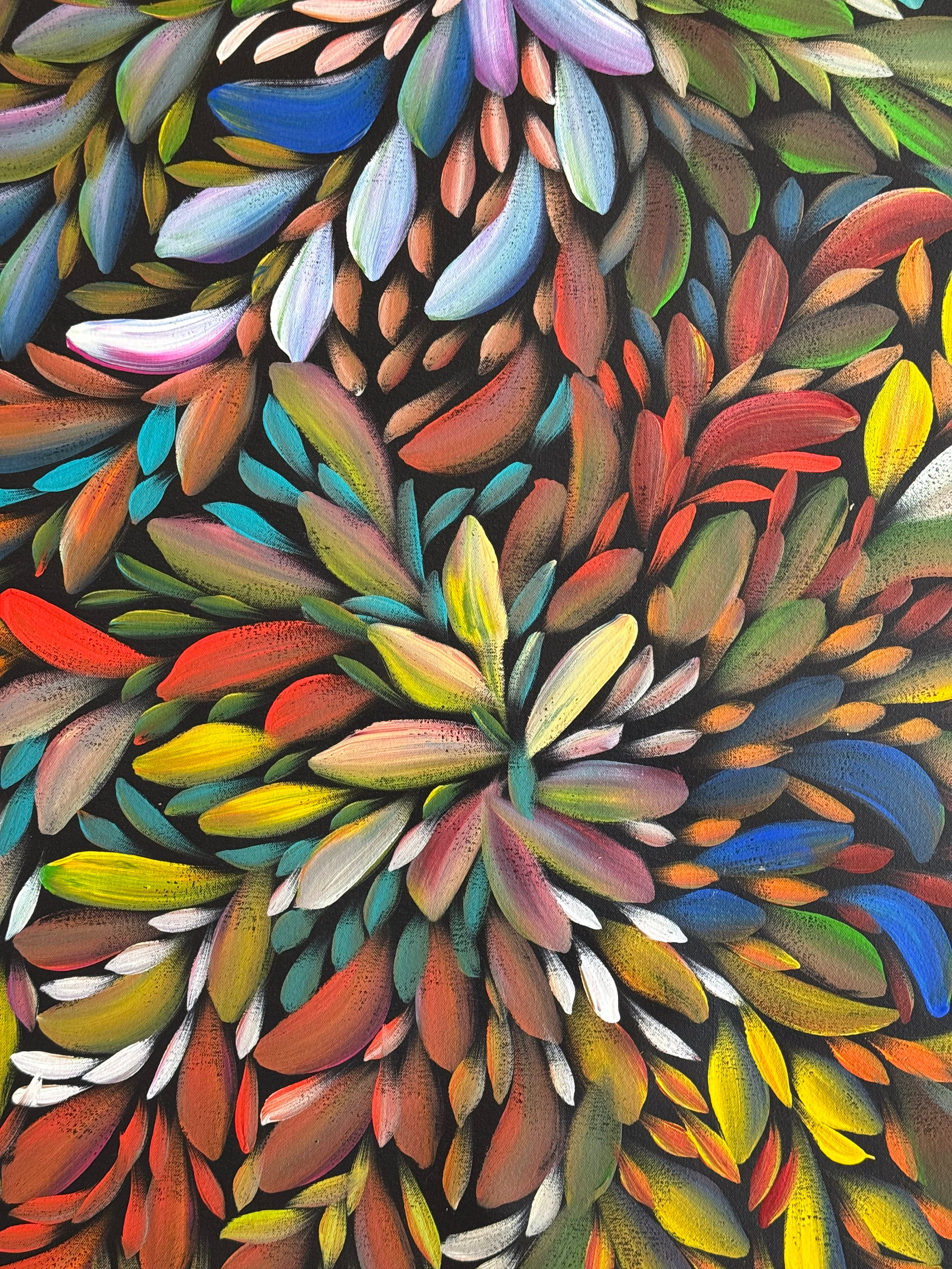 Louise Numina Napananka - Bush Medicine Leaves - 139x94cm .58-4