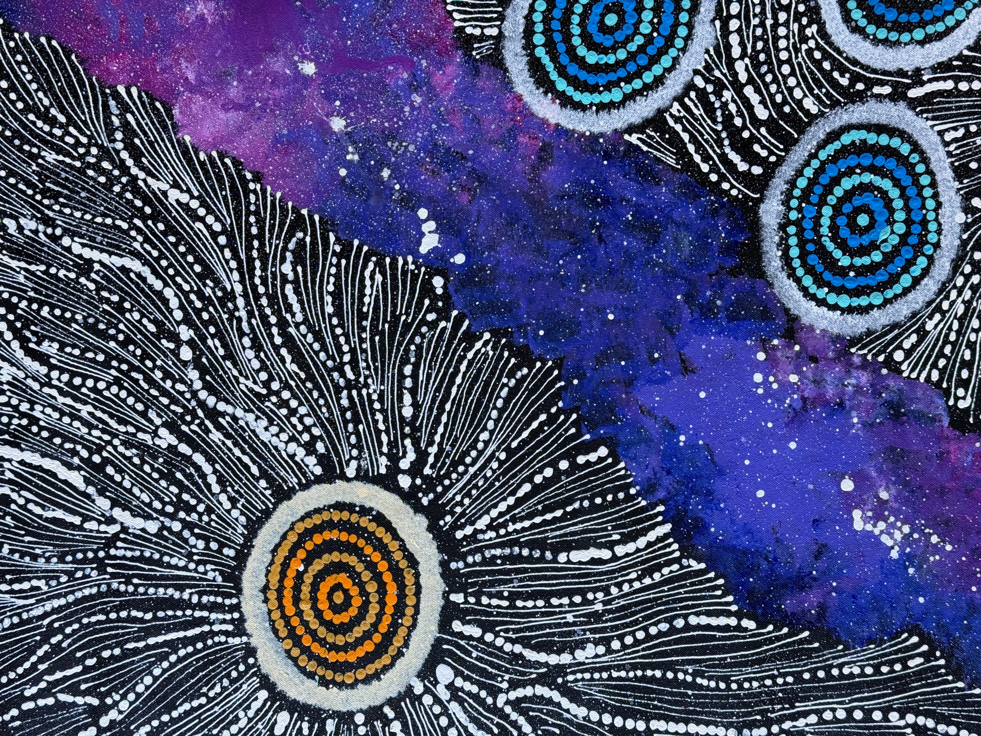 Maria Nampijinpa Brown - Seven Sisters Dreaming .78-1