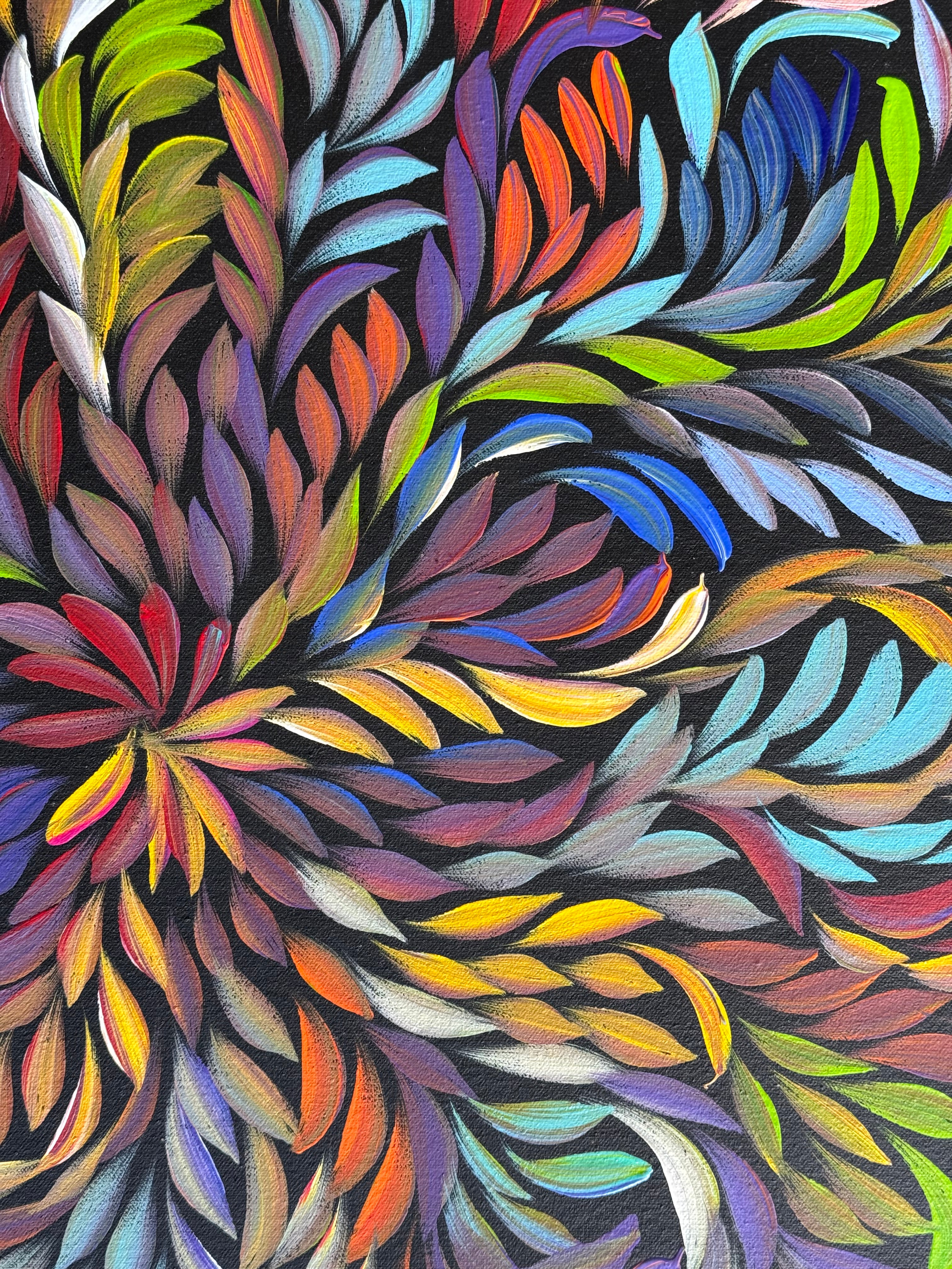 Louise Numina Napananka - Bush Medicine Leaves .45-31 *pre-stretched*