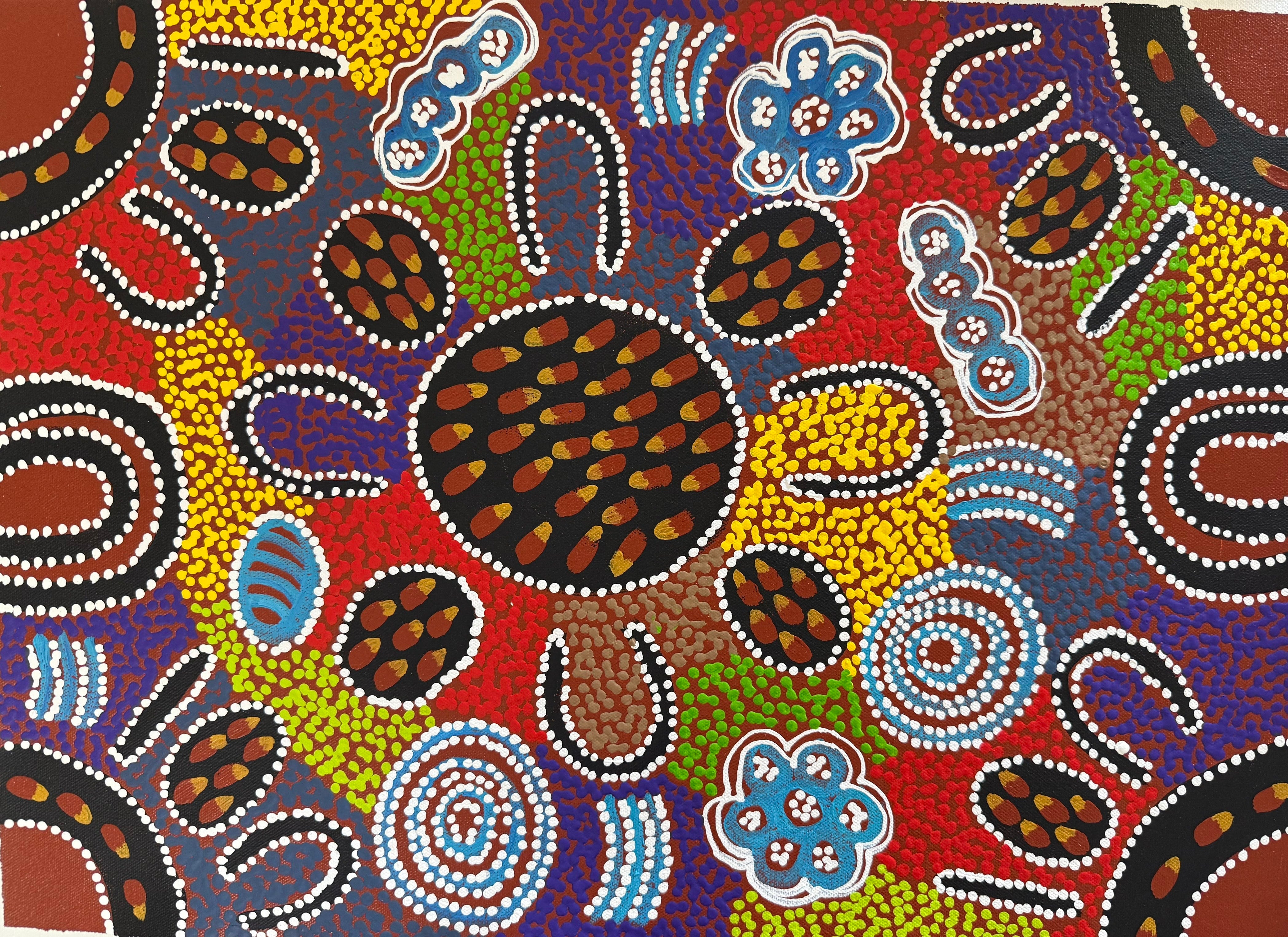 Lanita Numina - My Country Women Collect Bush Tuckers - 53x38cm .13-27