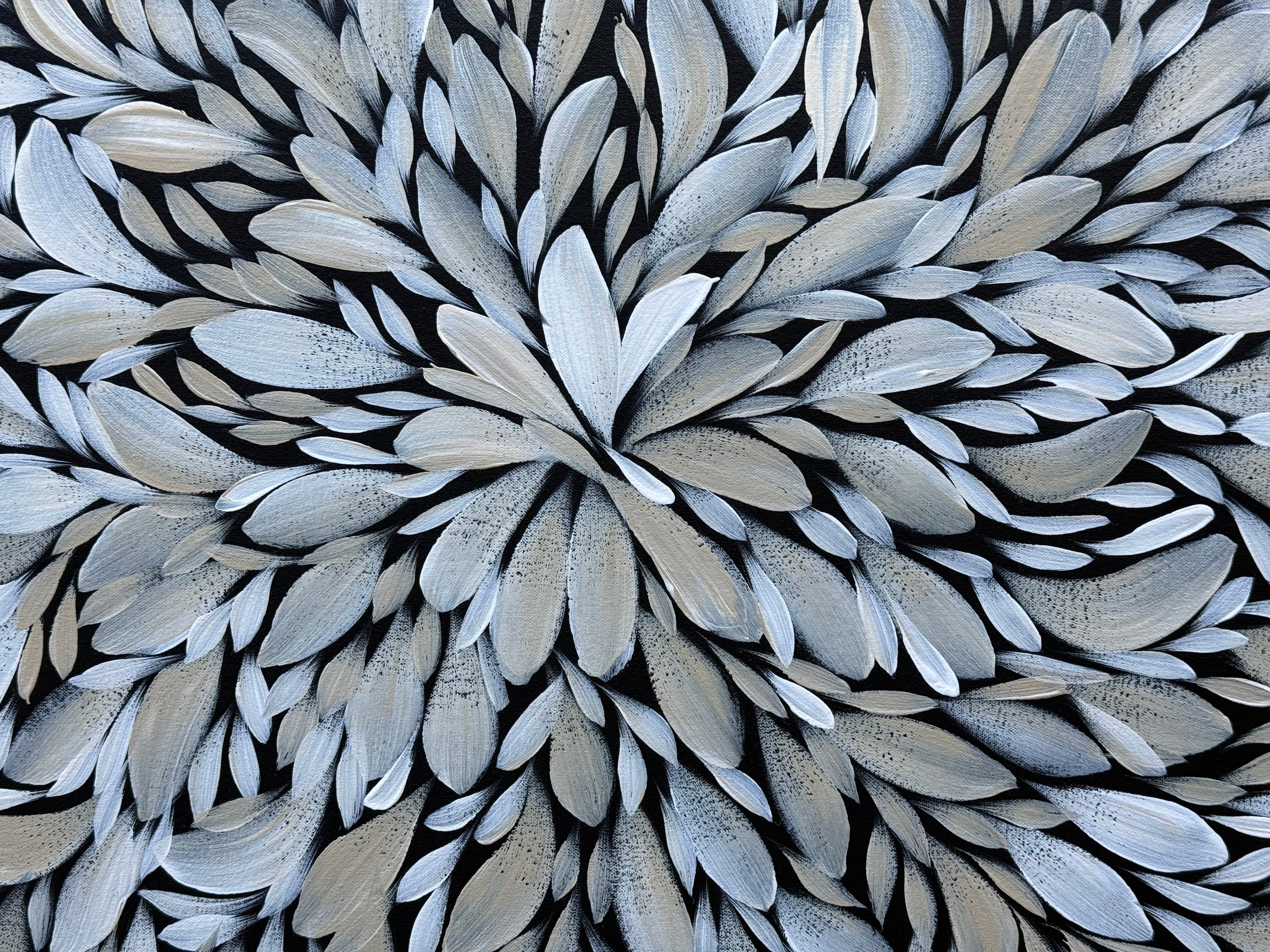 Louise Numina Napananka - Bush Medicine Leaves - 90x60cm .19-1