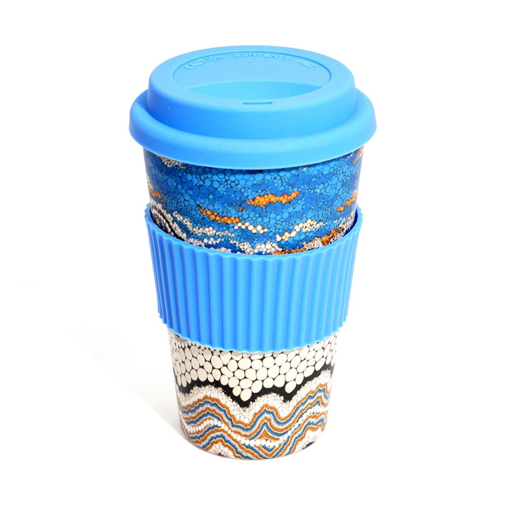 Bamboo Travel Mug - Bianca Gardiner-Dodd - Blue