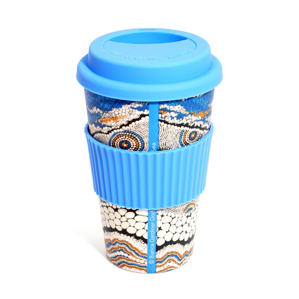 Bamboo Travel Mug - Bianca Gardiner-Dodd - Blue