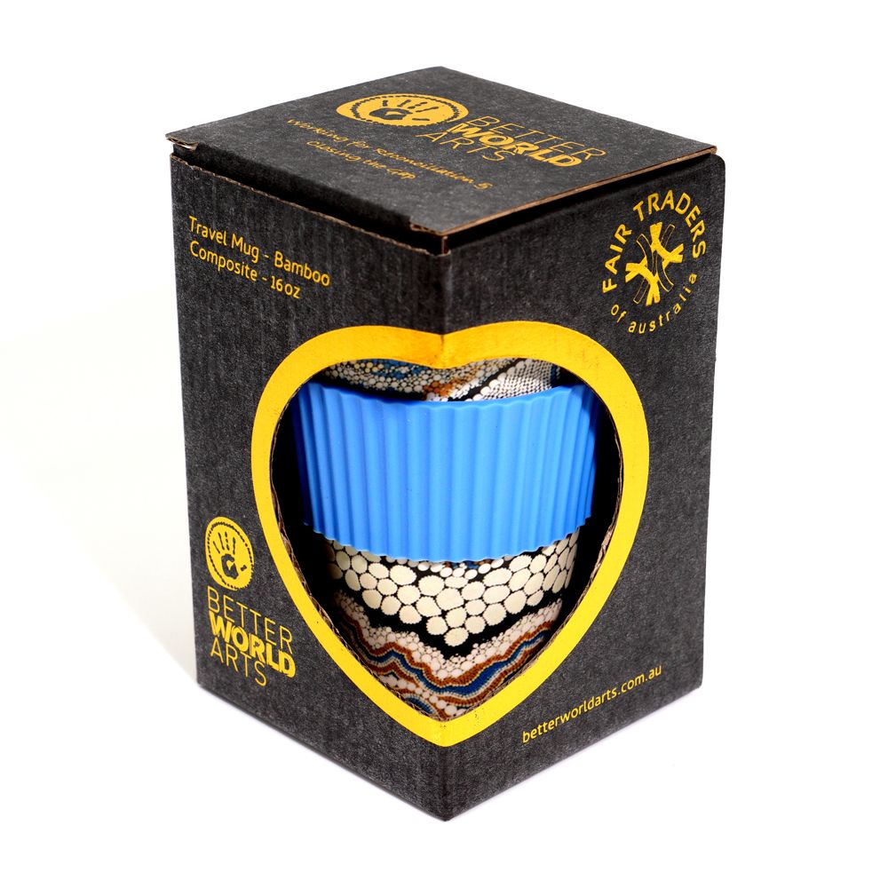 Bamboo Travel Mug - Bianca Gardiner-Dodd - Blue