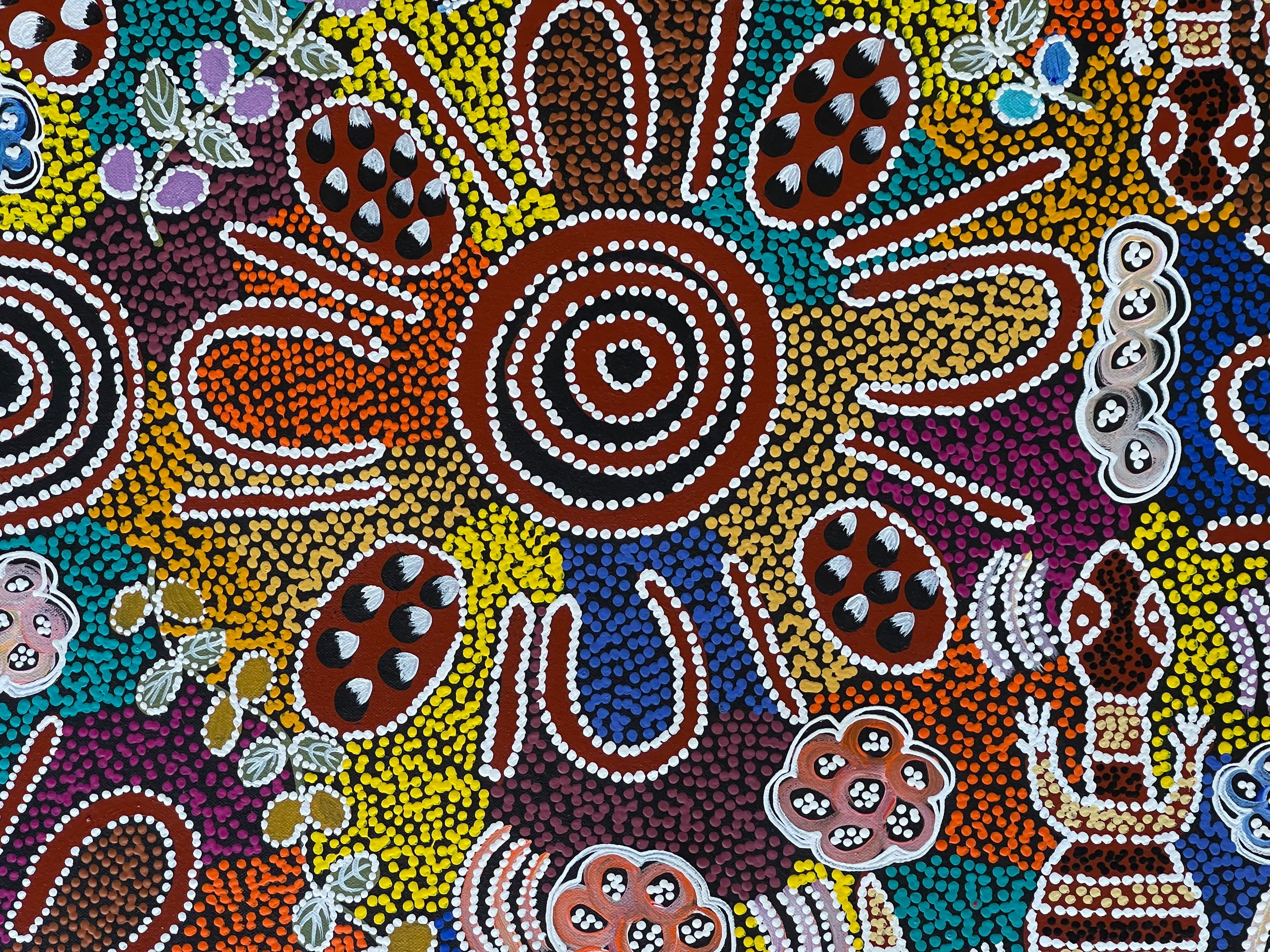 Lanita Numina - Women Collecting Bush Tucker, Sand Goanna - 141x58cm .77-12