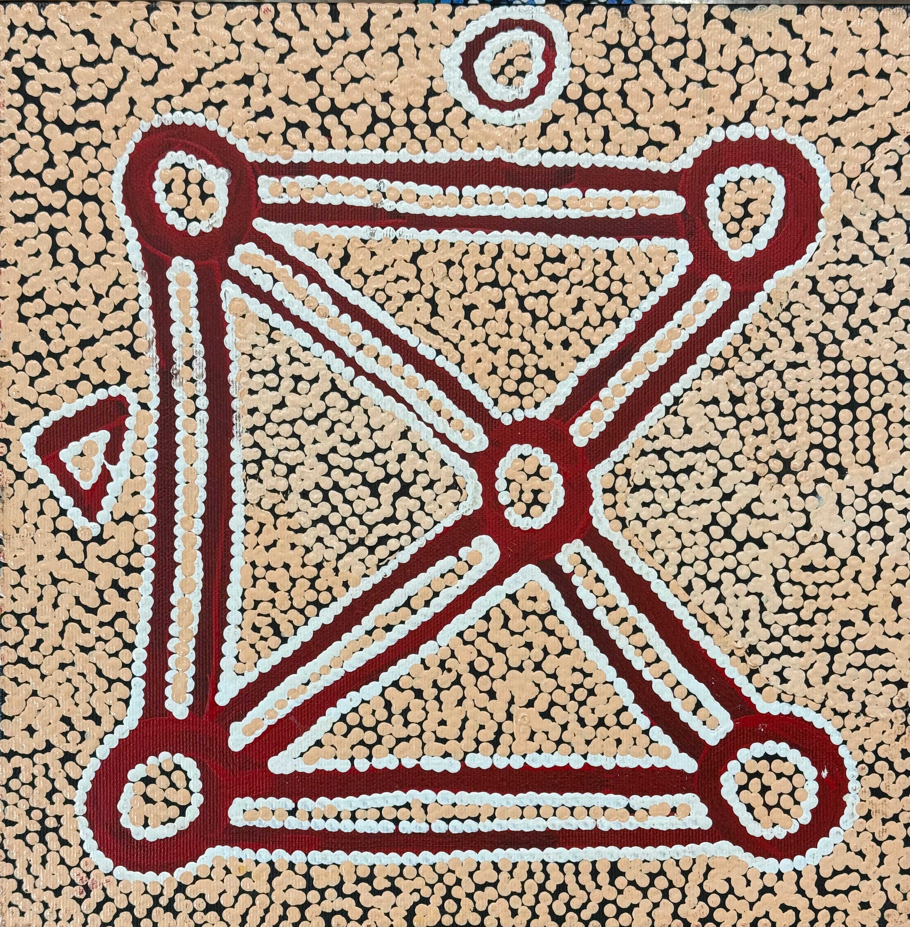 Maxie Jampijinpa Pollard - Ngapa Jukurrpa (Water Dreaming) - Stretched