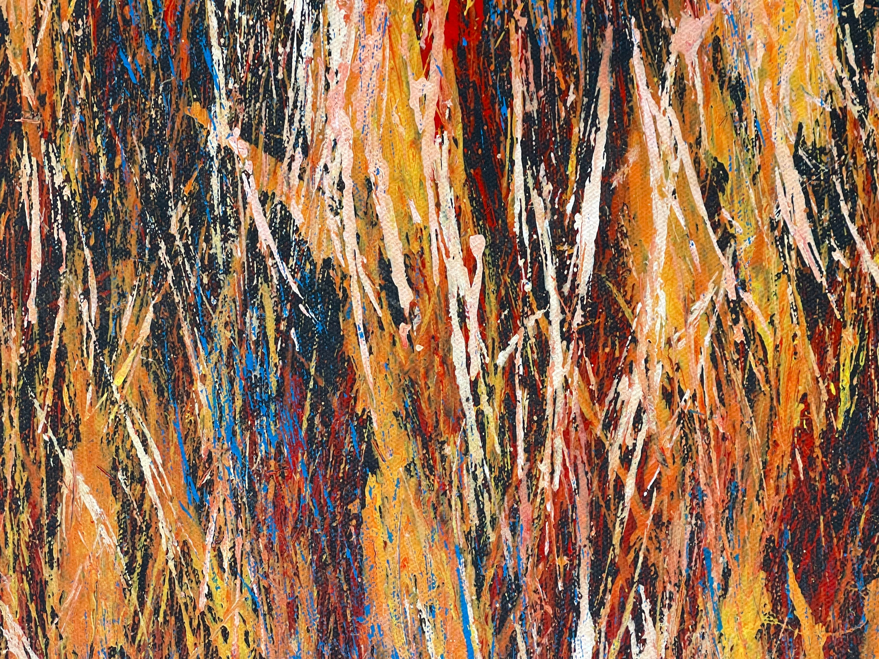 Reggie Sultan - 90x70cm - Bushfire Dreaming .55-2