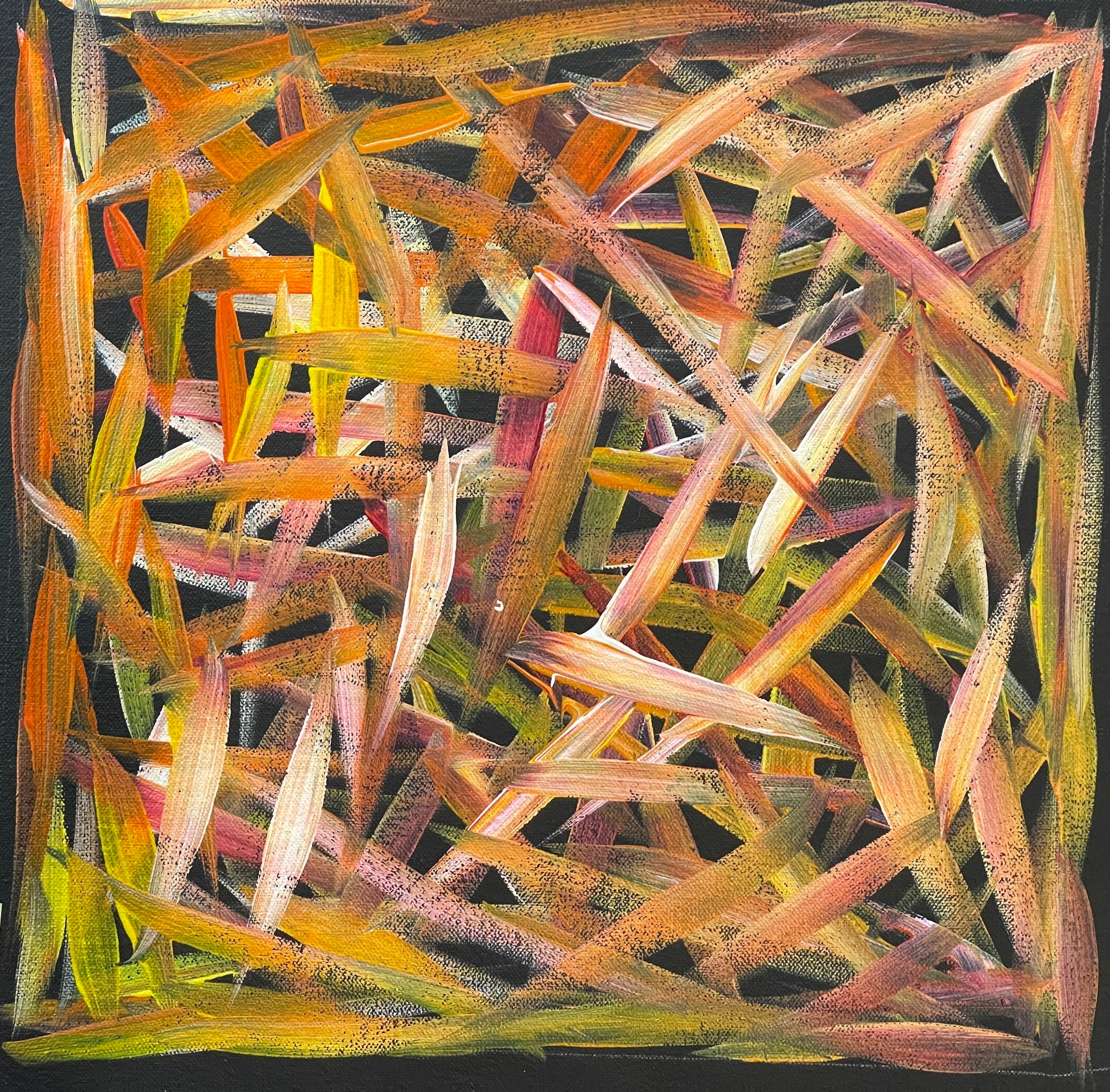 Louise Numina Napananka - Spinifex Grass - 30x30cm .35-30