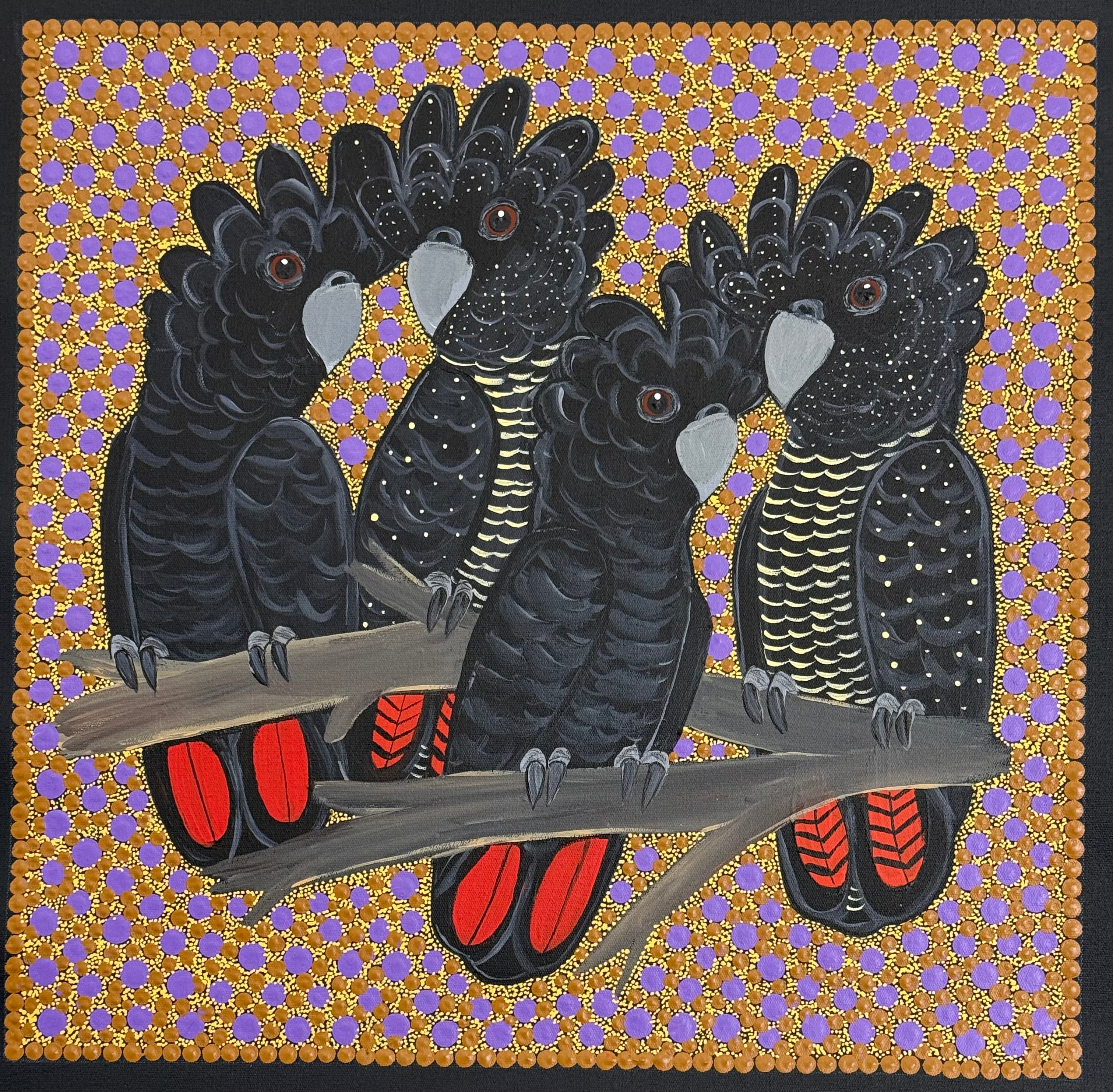 Kathleen Buzzacott - Redtail Black Cockatoos .41-16