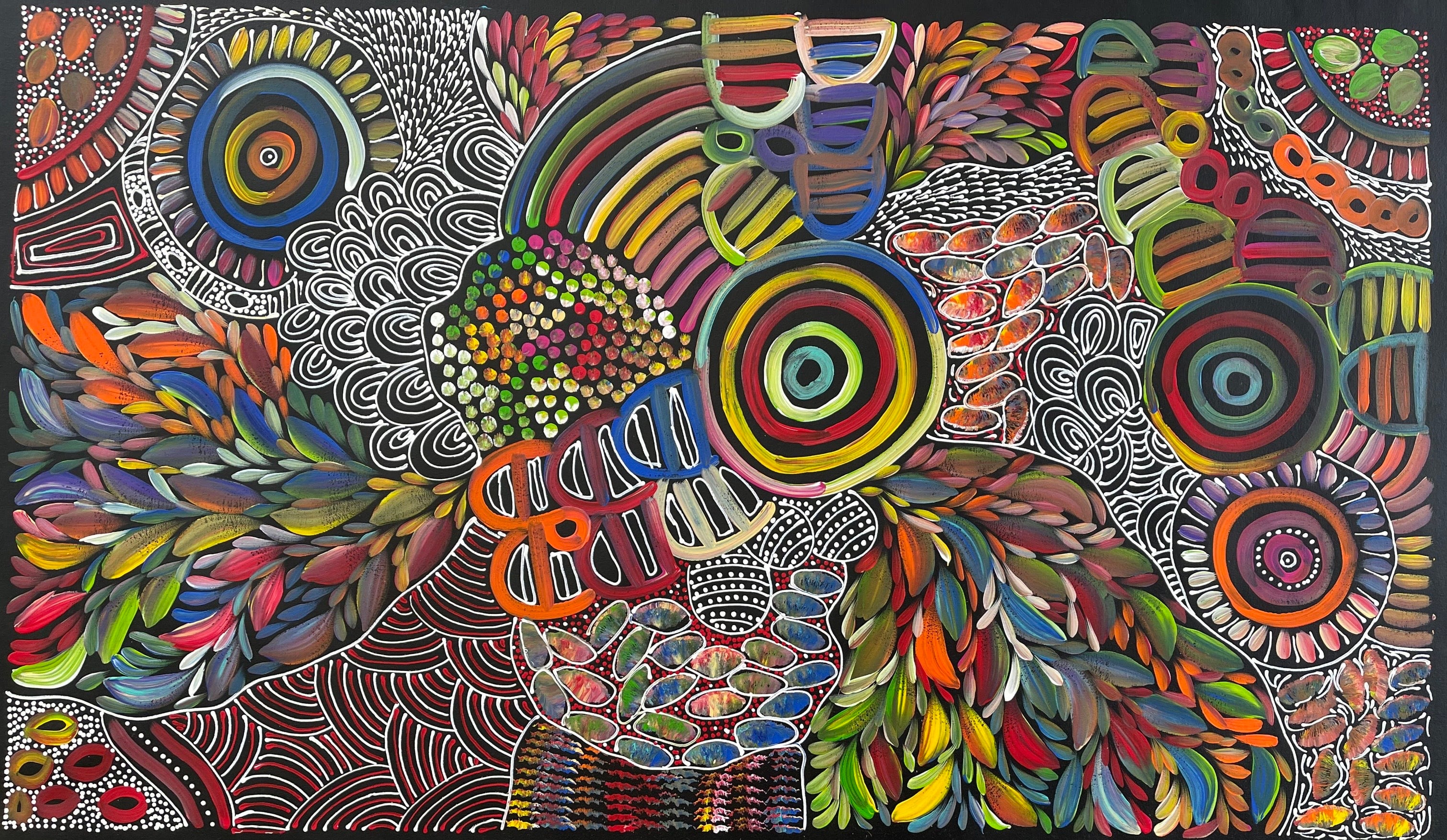 Louise Numina Napananka - Dreamtime - 80x138cm .43-22