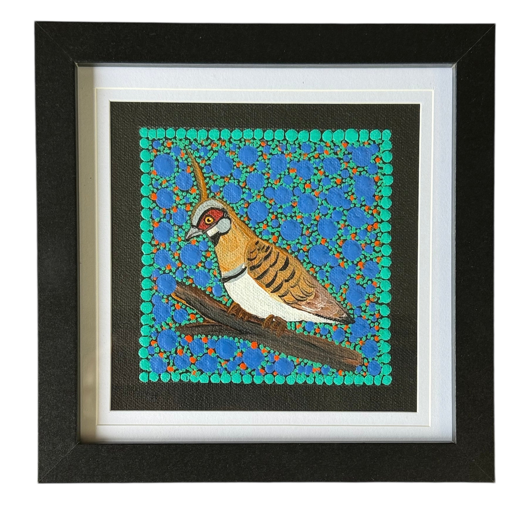 Kathleen Buzzacott - Spinifex Pigeon - Small, Framed .404