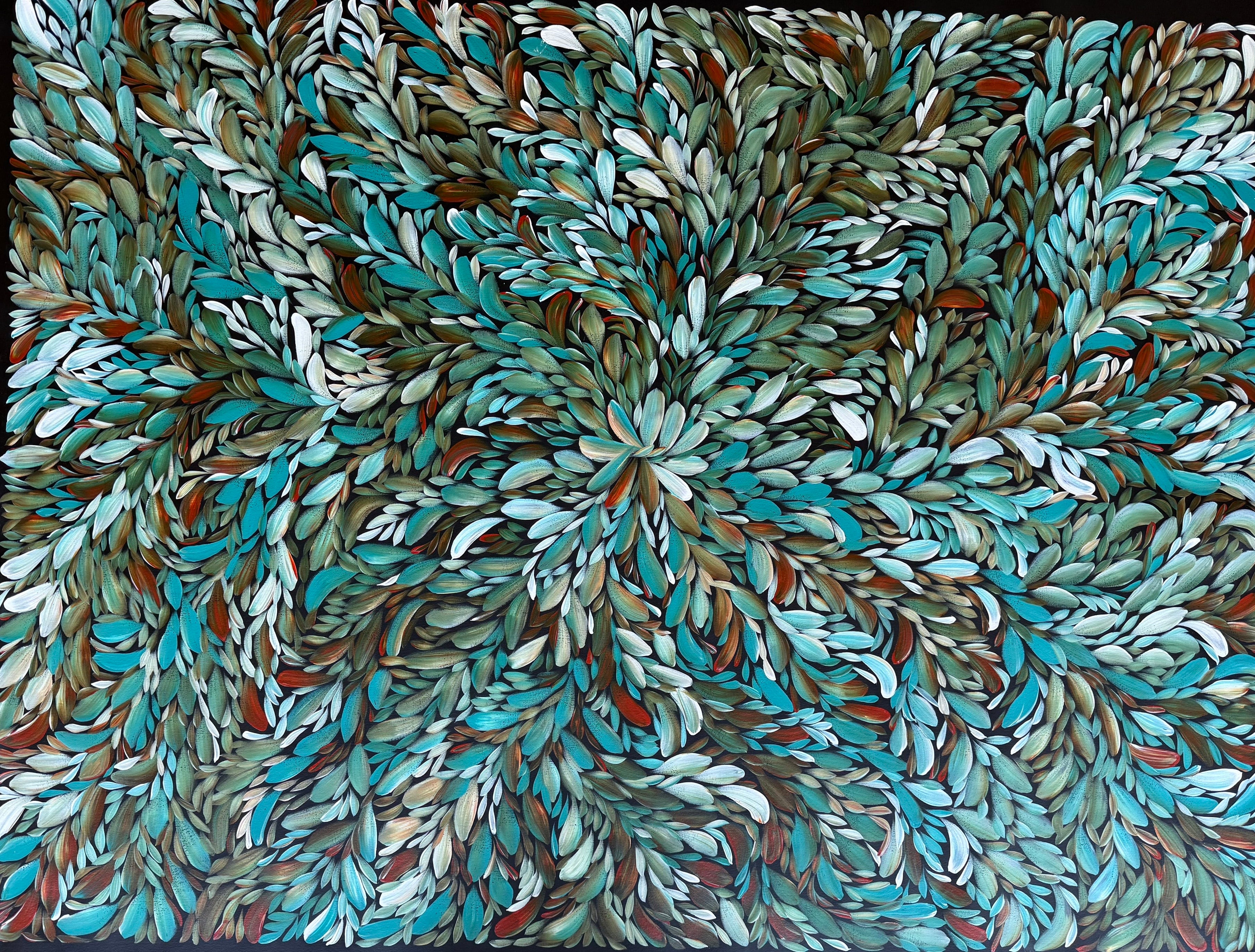 Louise Numina Napananka - Bush Medicine Leaves - 200x148cm .19-4