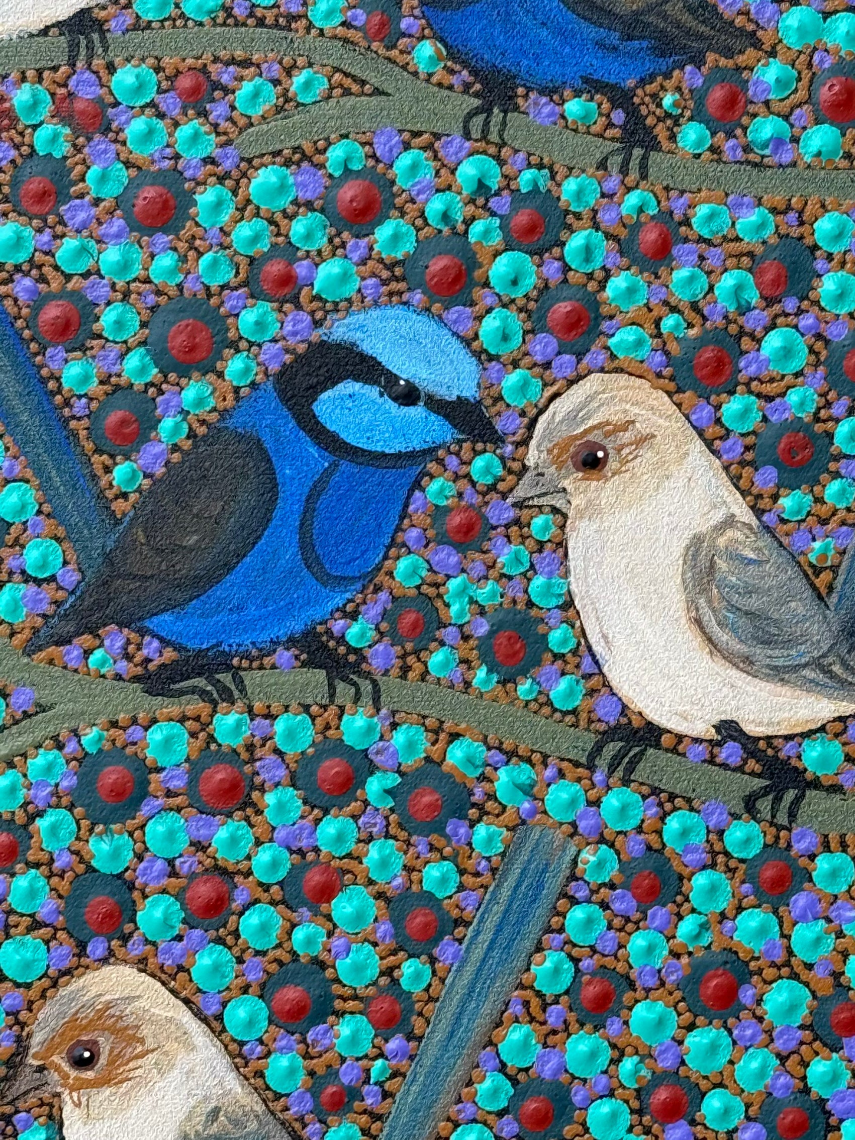 Kathleen Buzzacott - Blue Fairy Wrens .53-6
