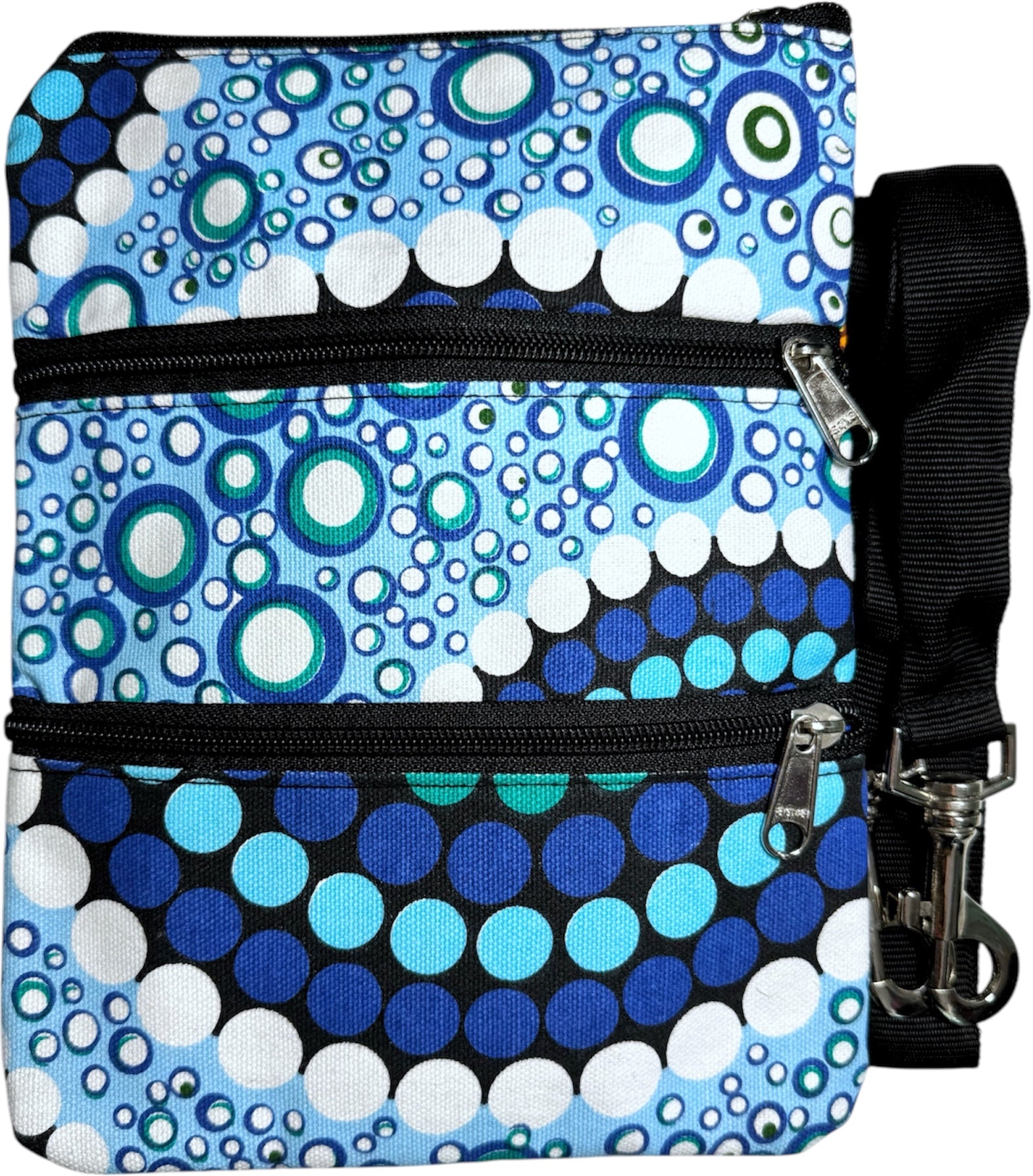 3 Zip Shoulder Bag - Colin Jones - Colours of the Sea