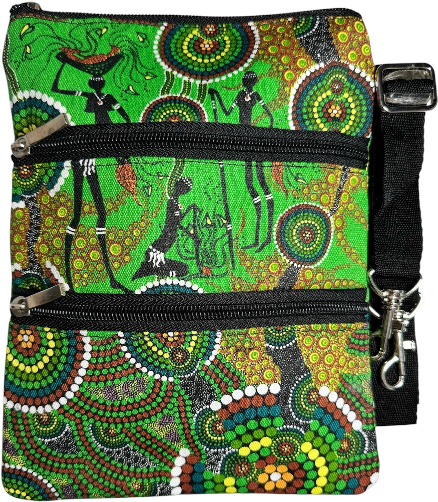 3 Zip Shoulder Bag - Colin Jones - H & G Green