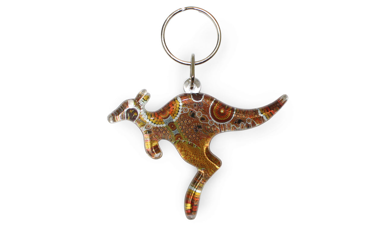 Kangaroo Keyring - Colin Jones - Colours of the Land