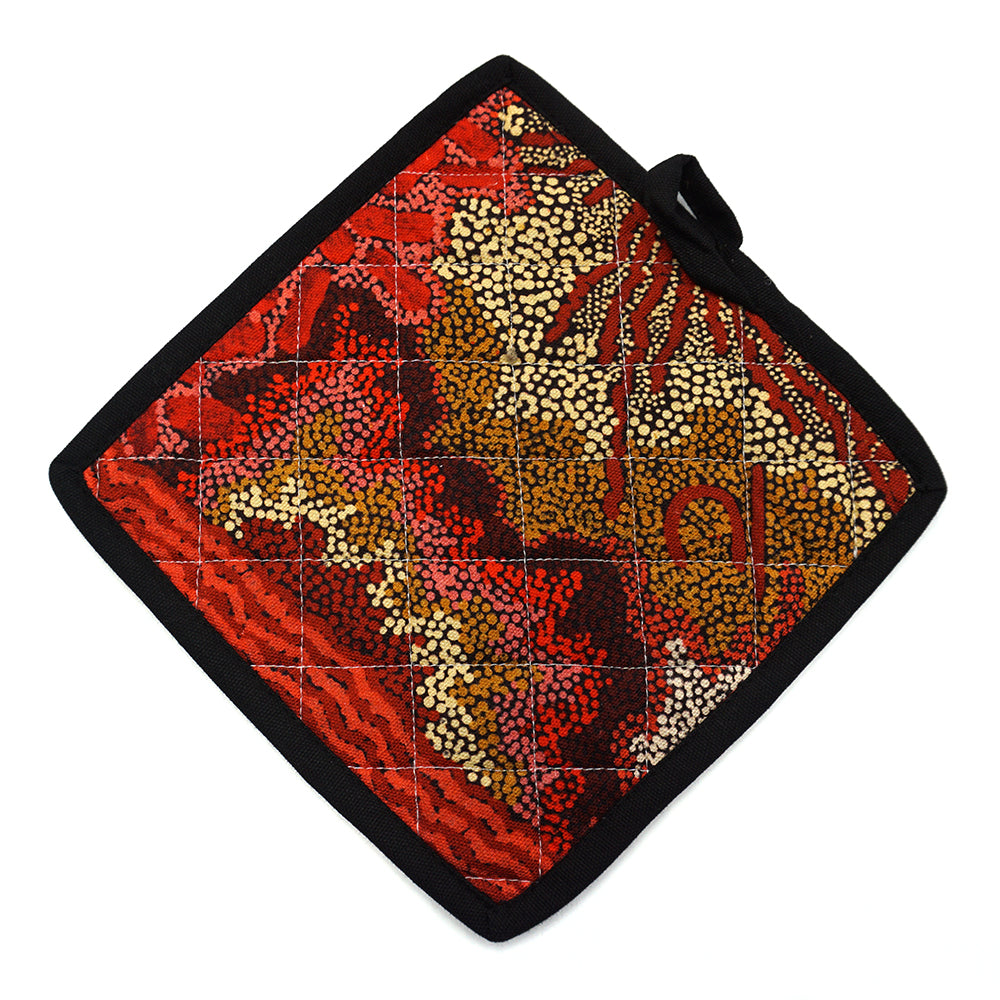 Cotton Pot Holder - Damien & Yilpi Marks