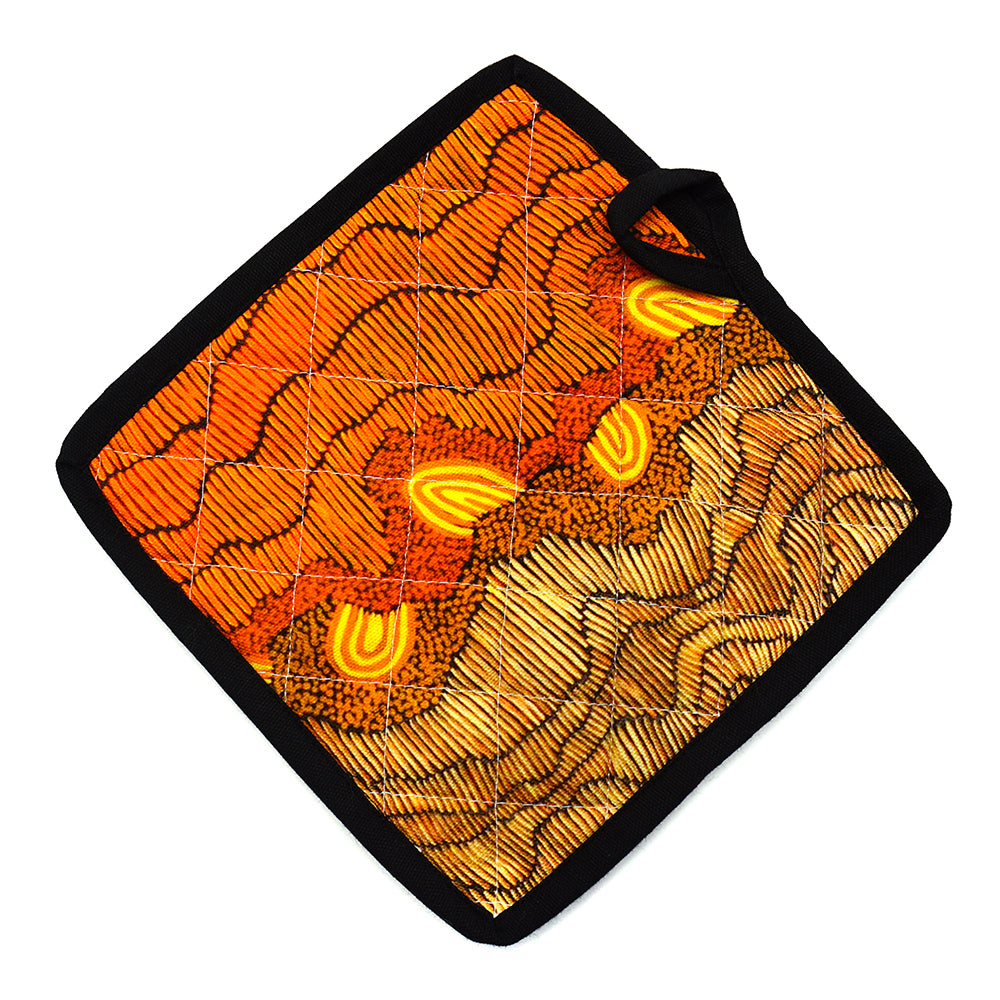 Cotton Pot Holder - Damien & Yilpi Marks