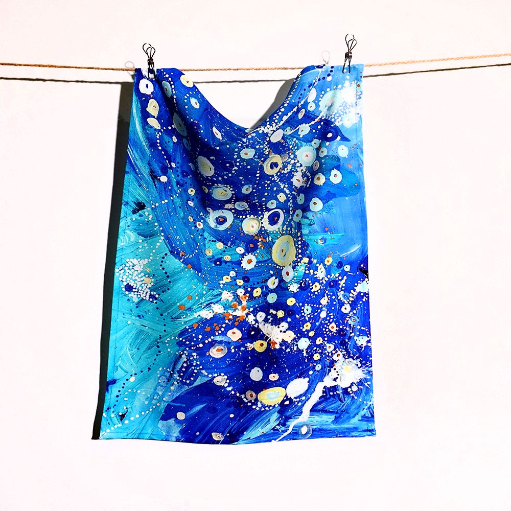 Cotton Tea Towel - Steven Jupurrula Nelson