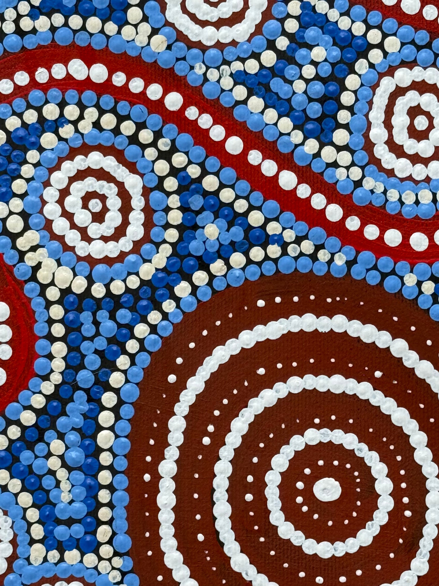 Steven Jakamarra Oldfield - Warna Jukurrpa (Snake Dreaming) - Stretched