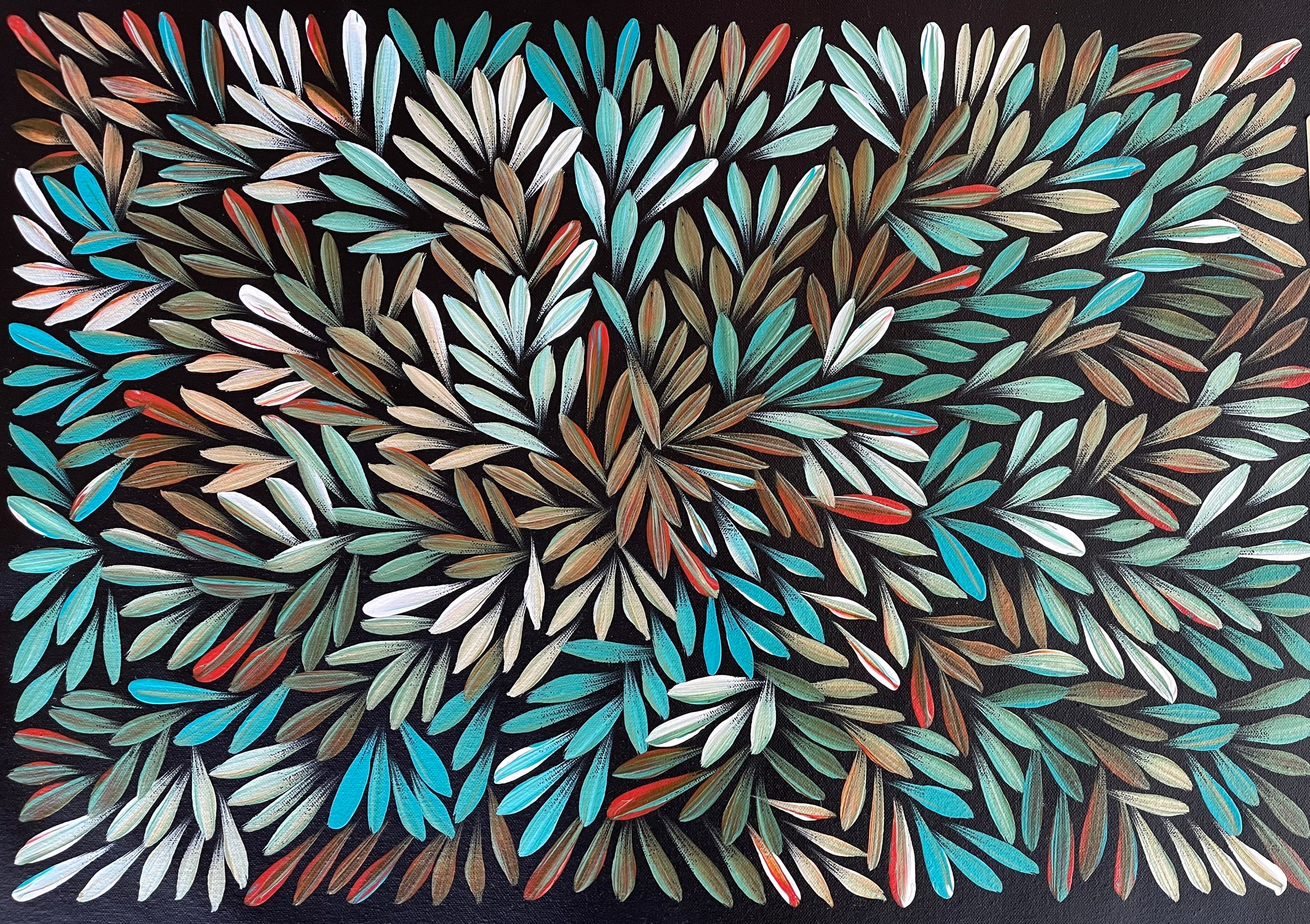 Sharon Numina - Bush Medicine Leaves - 38x55cm .80-29