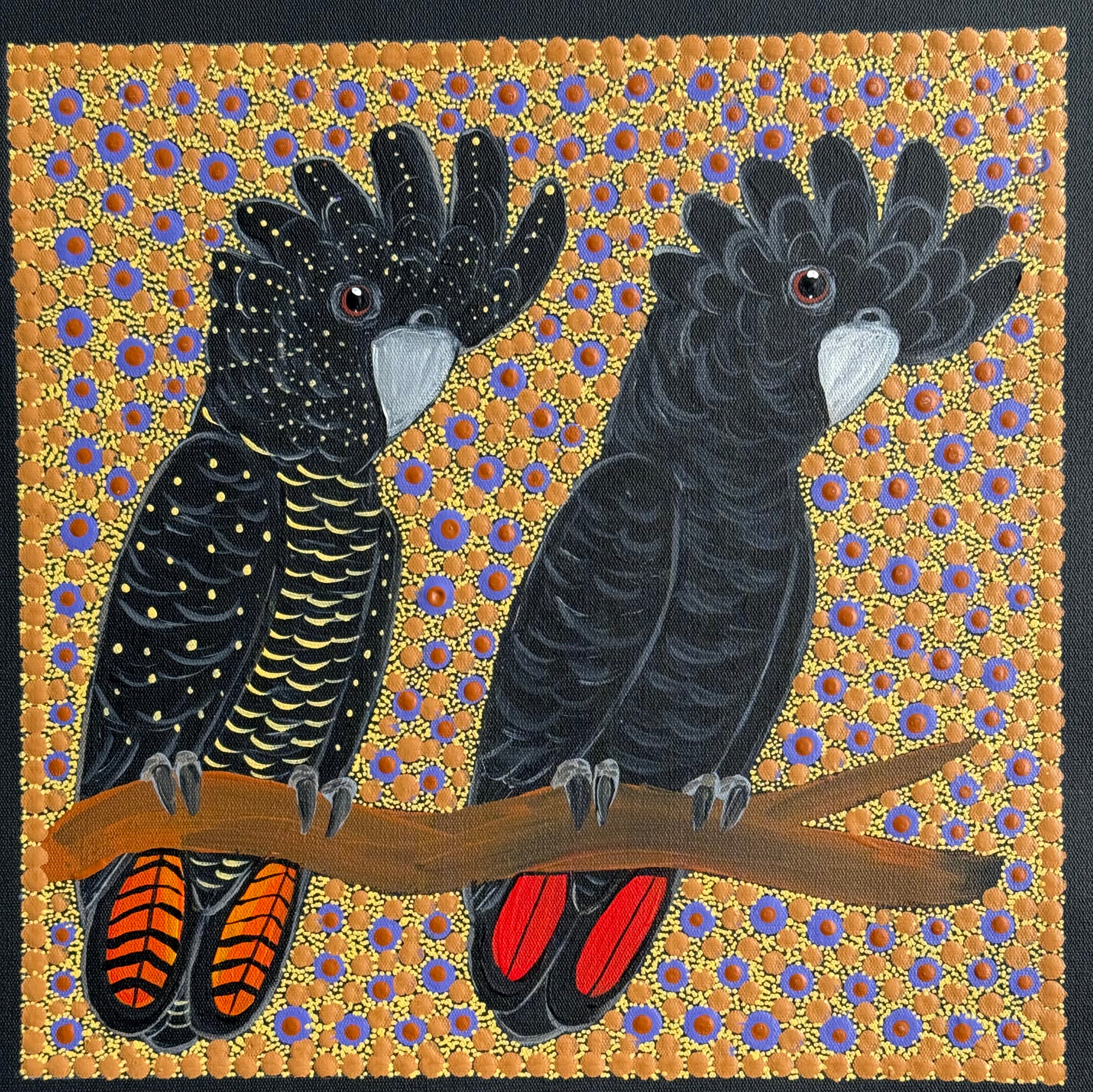 Kathleen Buzzacott - Redtail Black Cockatoos .88-3