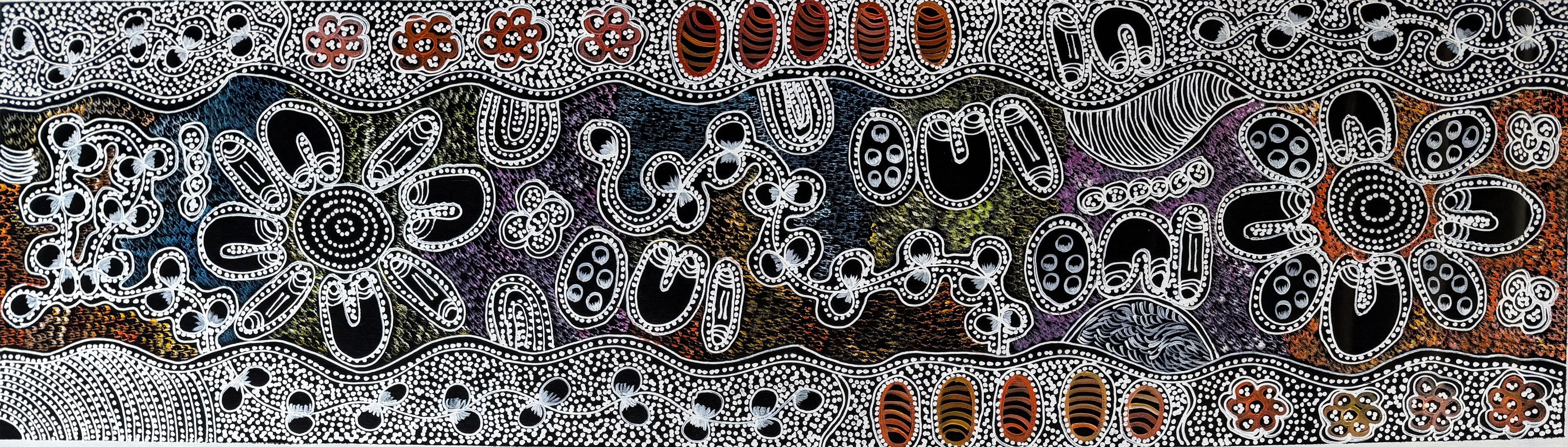 Lanita Numina - Women Collect Bush Tucker - 148x41cm .13-8