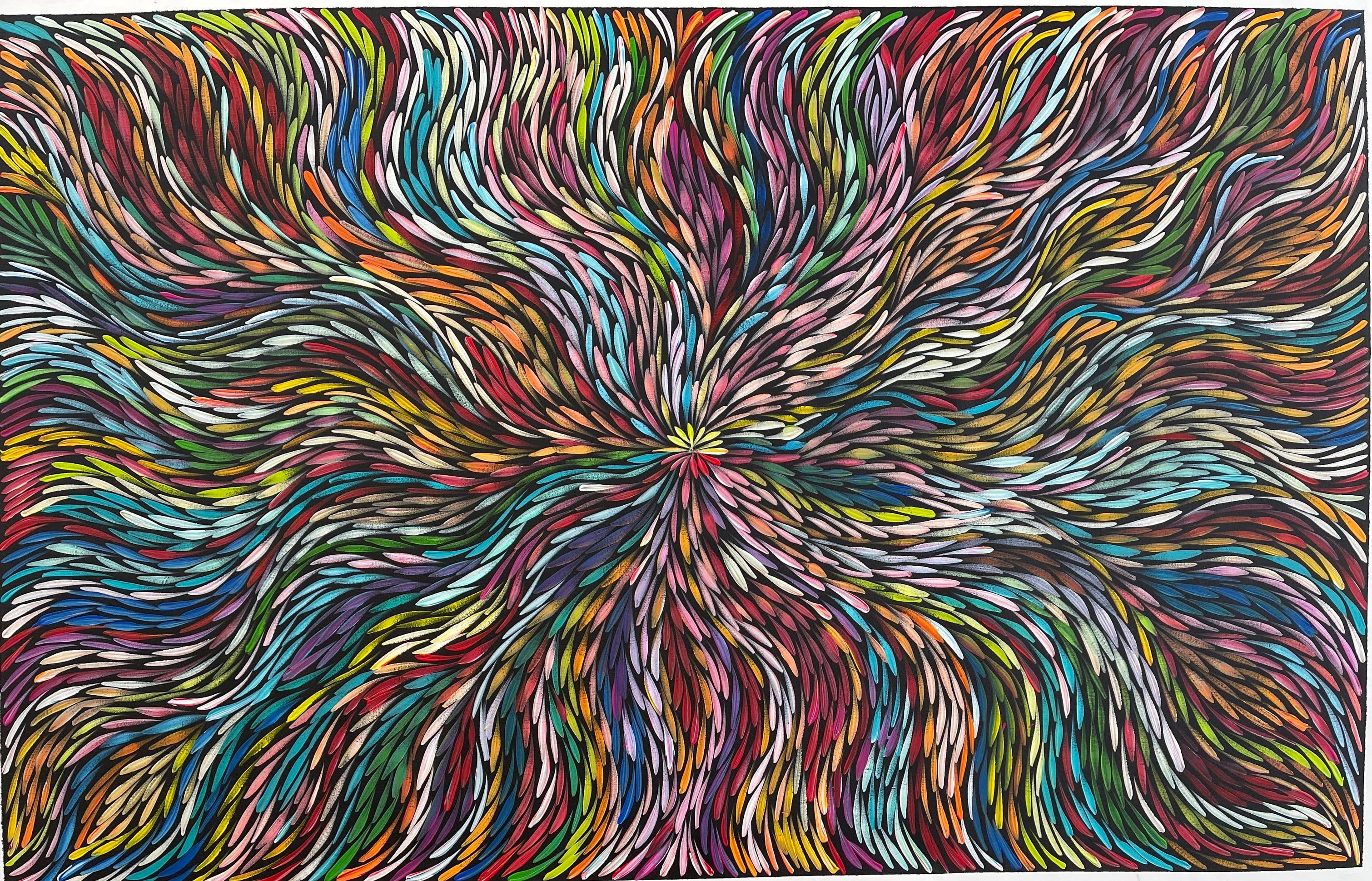 Sharon Numina - Bush Medicine Leaves - 148x94cm .66-2