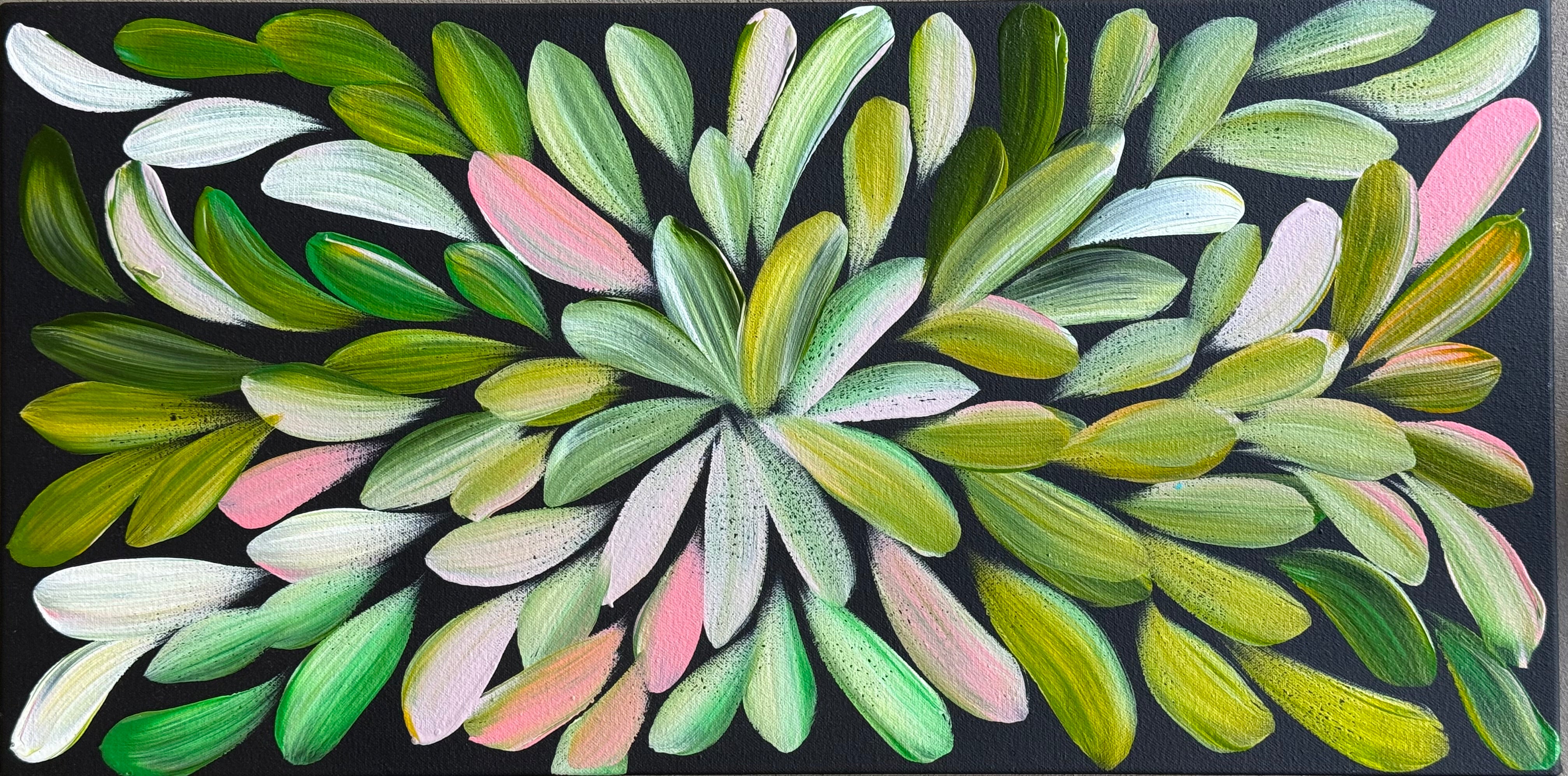 Louise Numina Napananka - Bush Medicine Leaves .30-42 *pre-stretched*