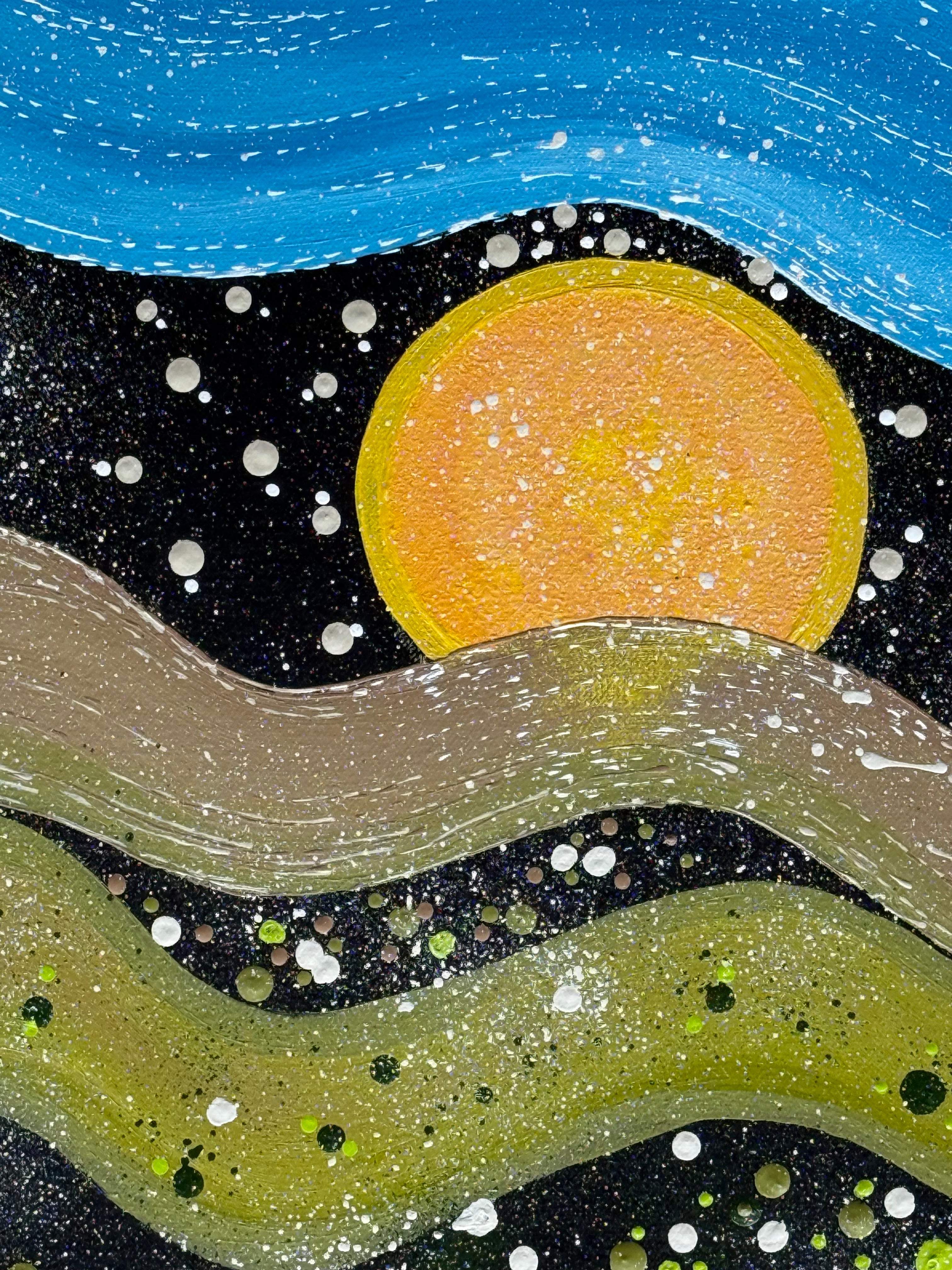 Deidre Burgoyne Rosier - Night Gazing Under the Stars on Country .06-7 *pre-stretched*