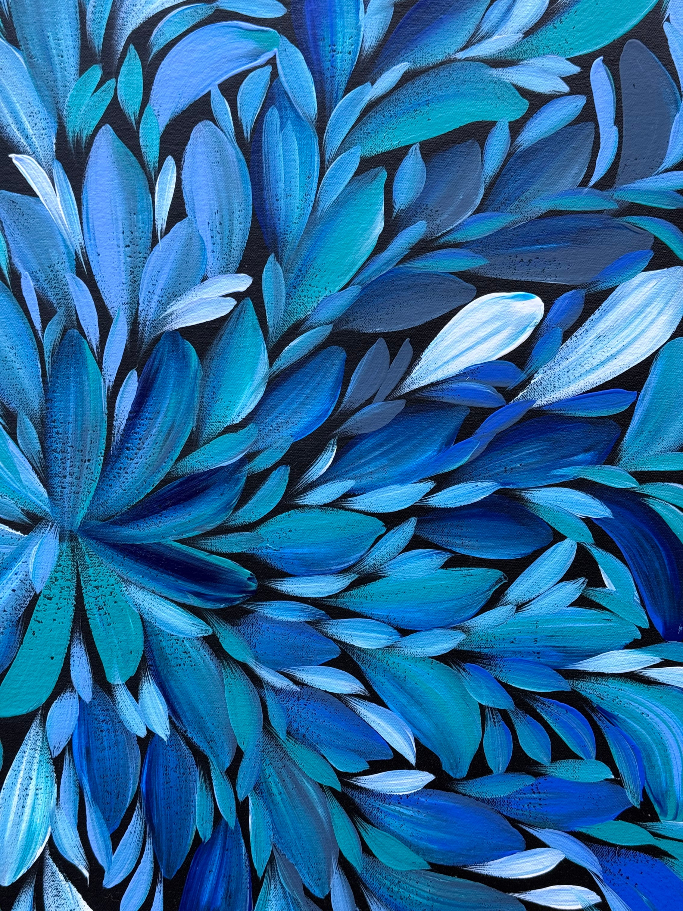 Louise Numina Napananka - Bush Medicine Leaves - 67x61cm .23-9
