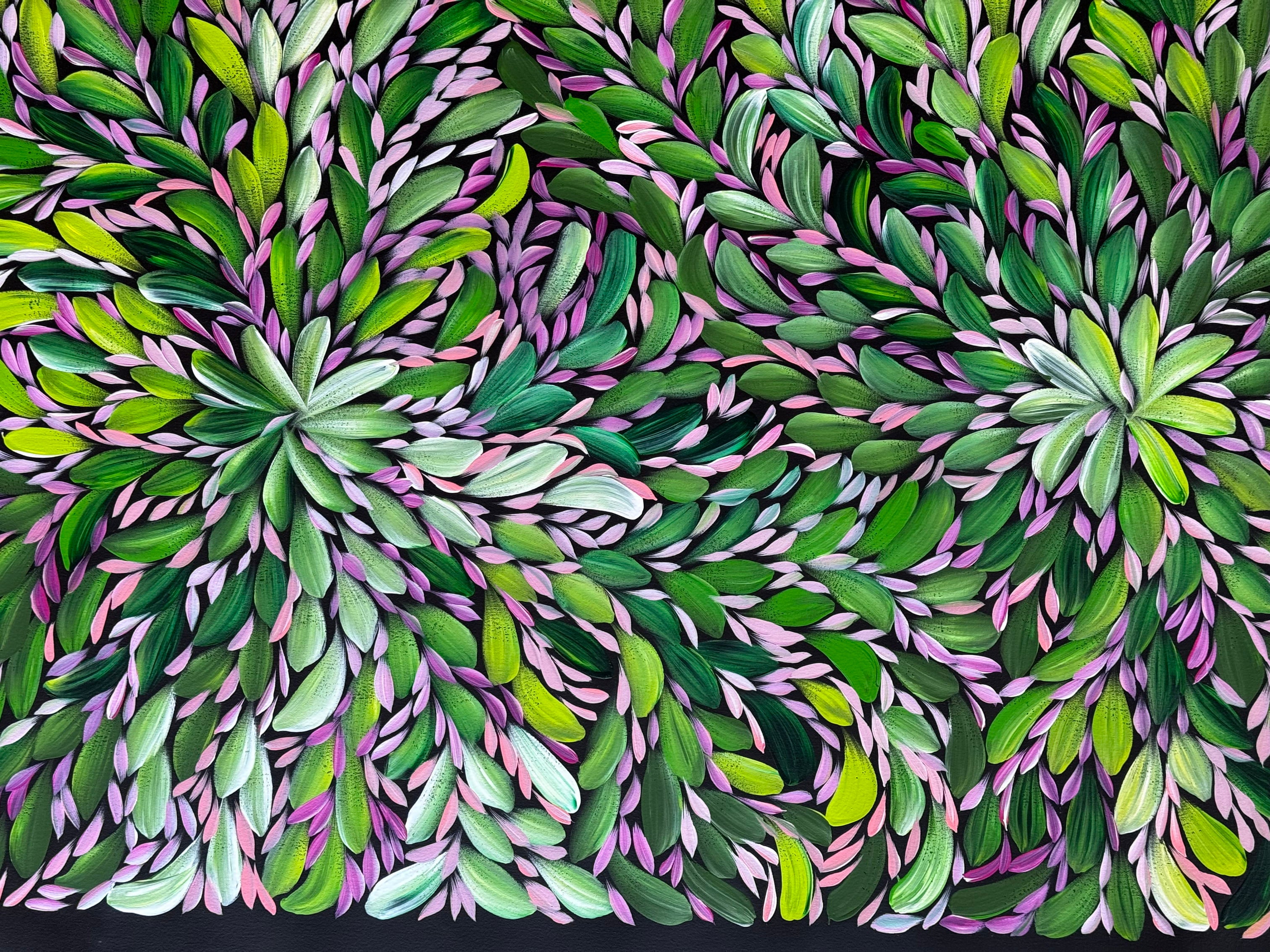 Louise Numina Napananka - Bush Medicine Leaves - 203x89cm .23-12