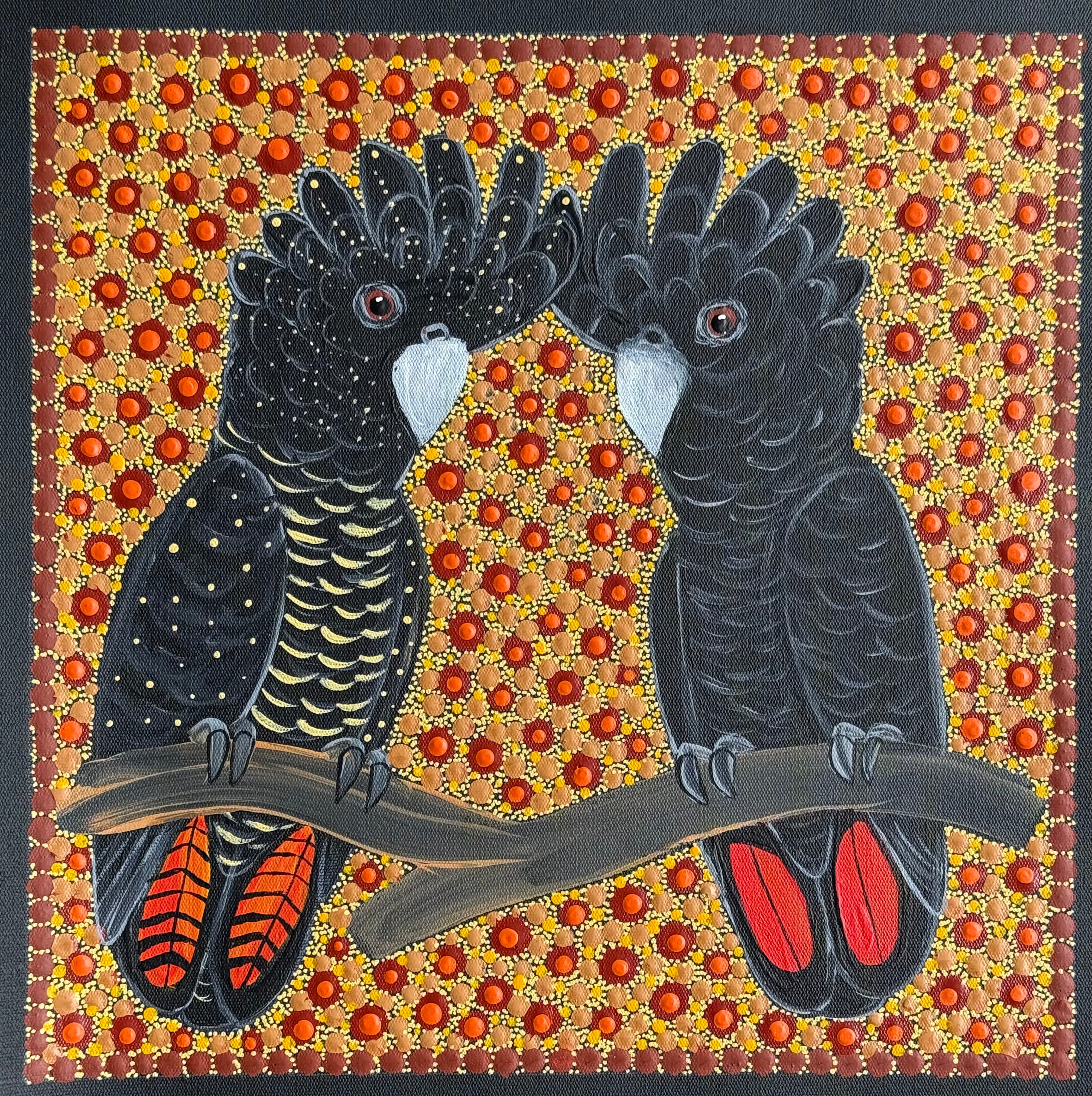 Kathleen Buzzacott - Redtail Black Cockatoos .88-7