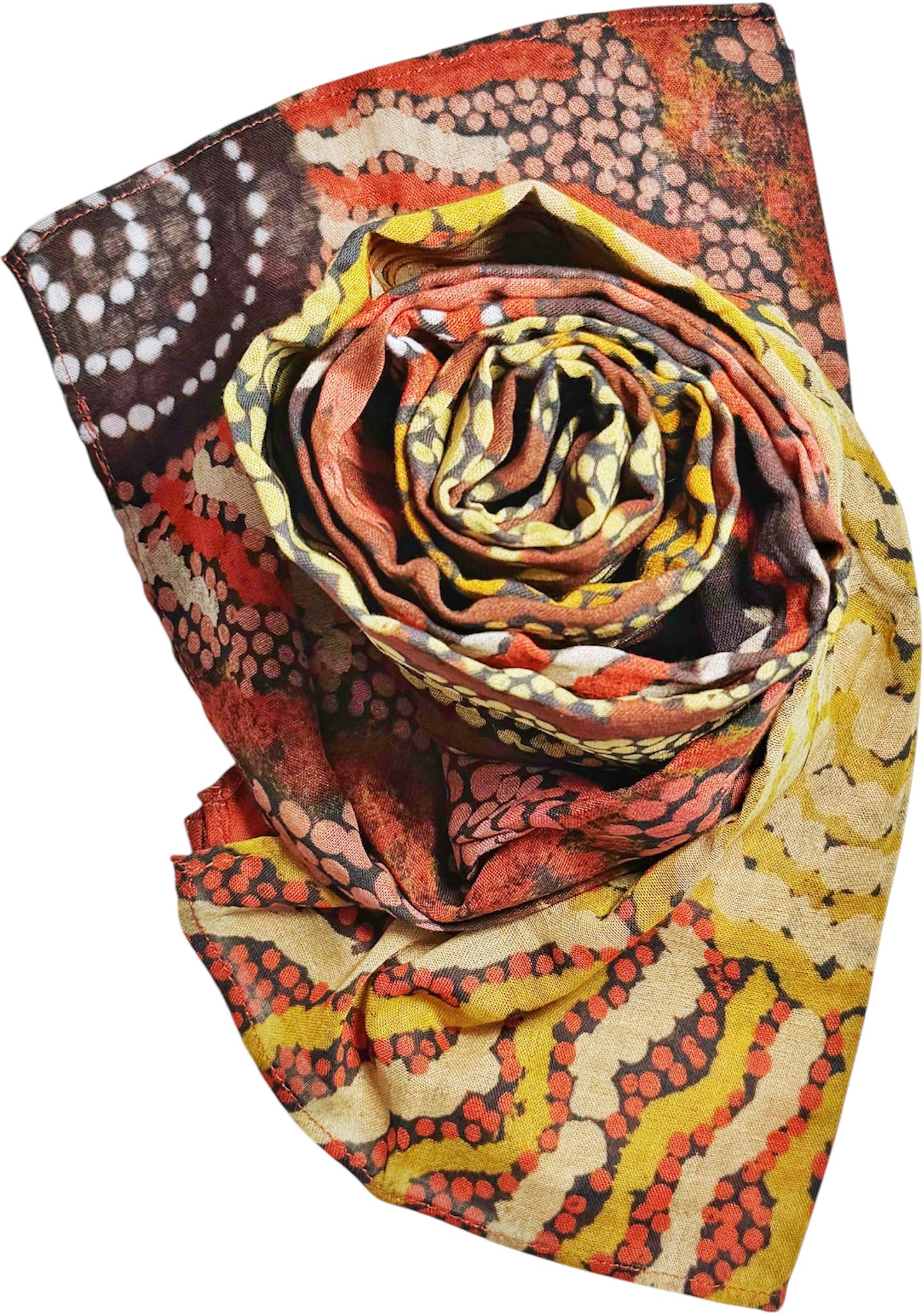 Organic Cotton Summer Scarf - Damien & Yilpi Marks - Family & Country