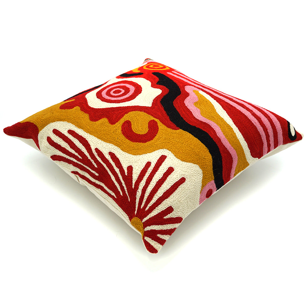 Wool Cushion Cover - Damien & Yilpi Marks