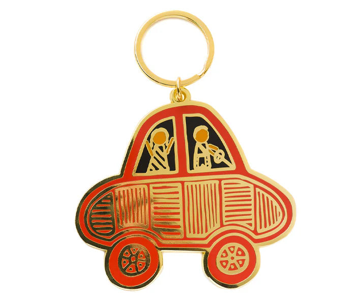 Enamel Keyring - Debbie Coombes - Cars