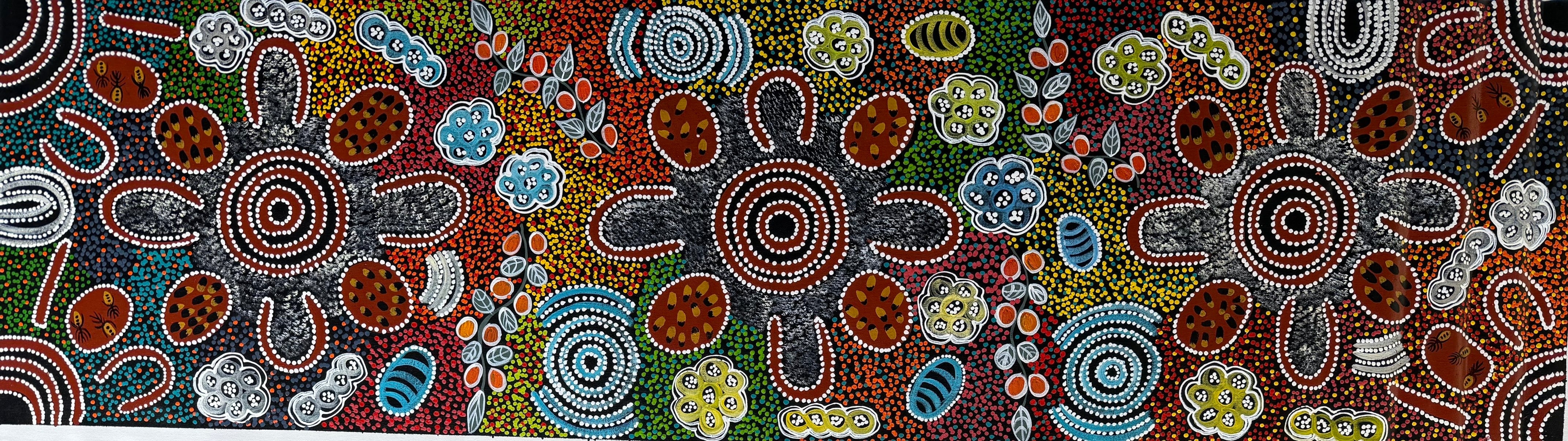 Lanita Numina - Women Collect Bush Tucker - 149x42cm .13-10