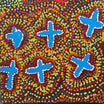 Karen Napaljarri Barnes - Ngatijirri Jukurrpa (Budgerigar Dreaming) - Stretched