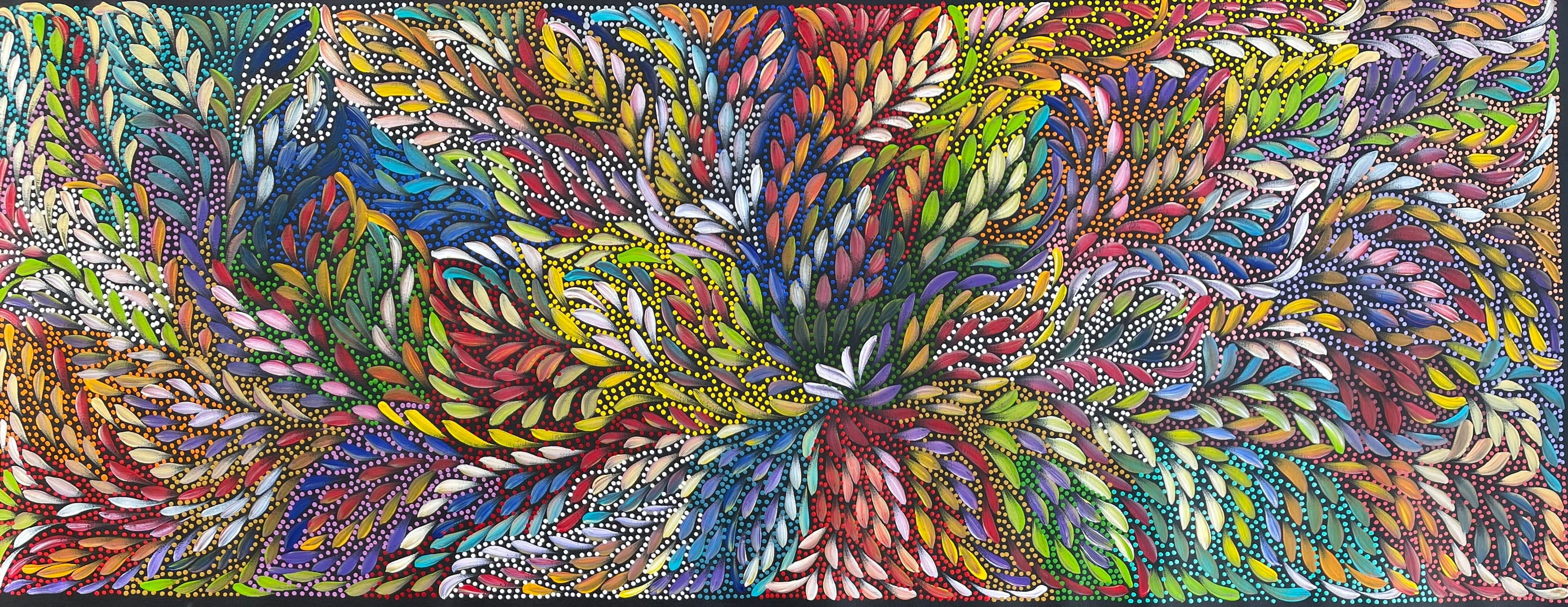 Caroline Numina - Bush Medicine Leaves and Seeds - 165x62cm .25-4