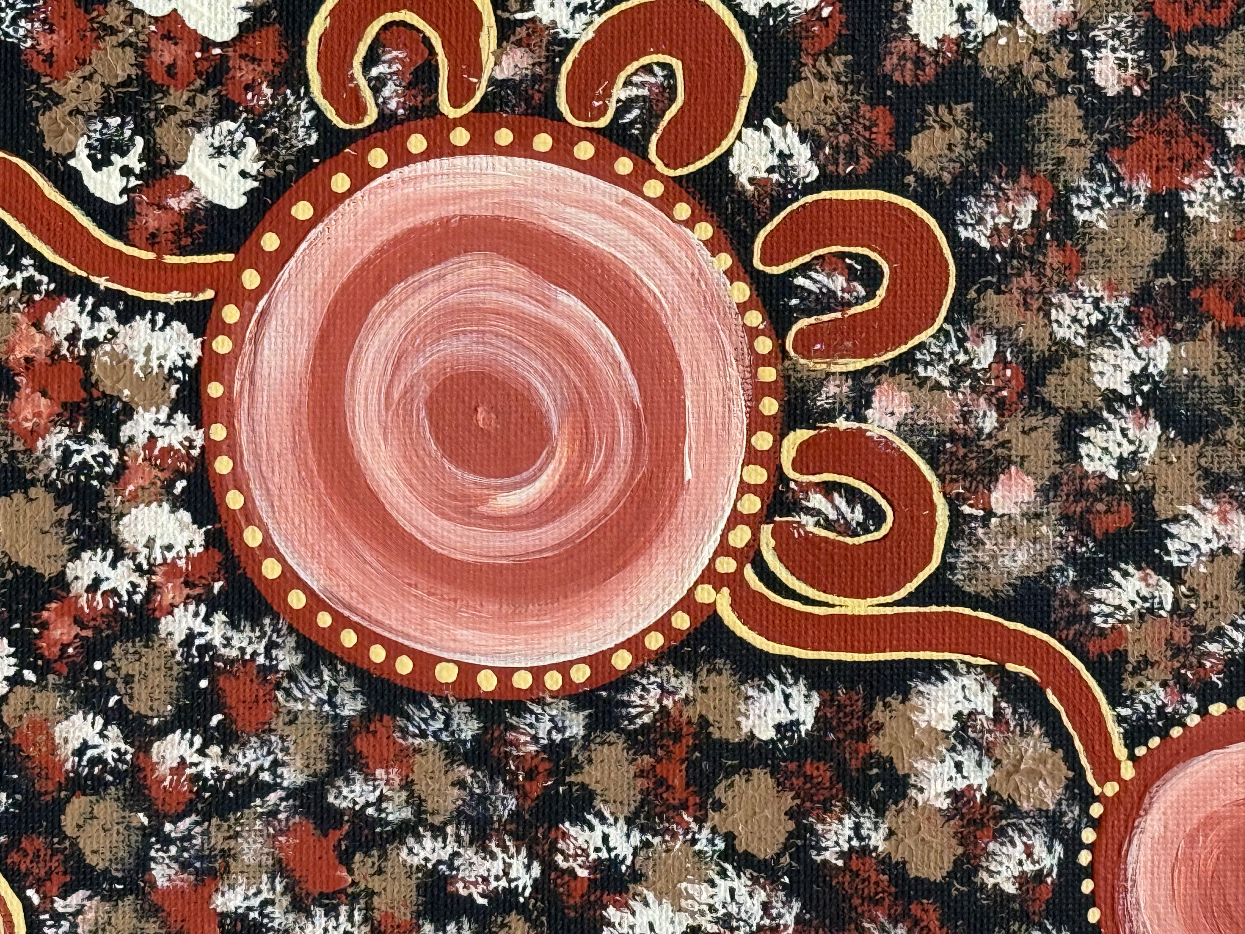 Deidre Burgoyne Rosier - Walking with Family, and Gathering .89-3