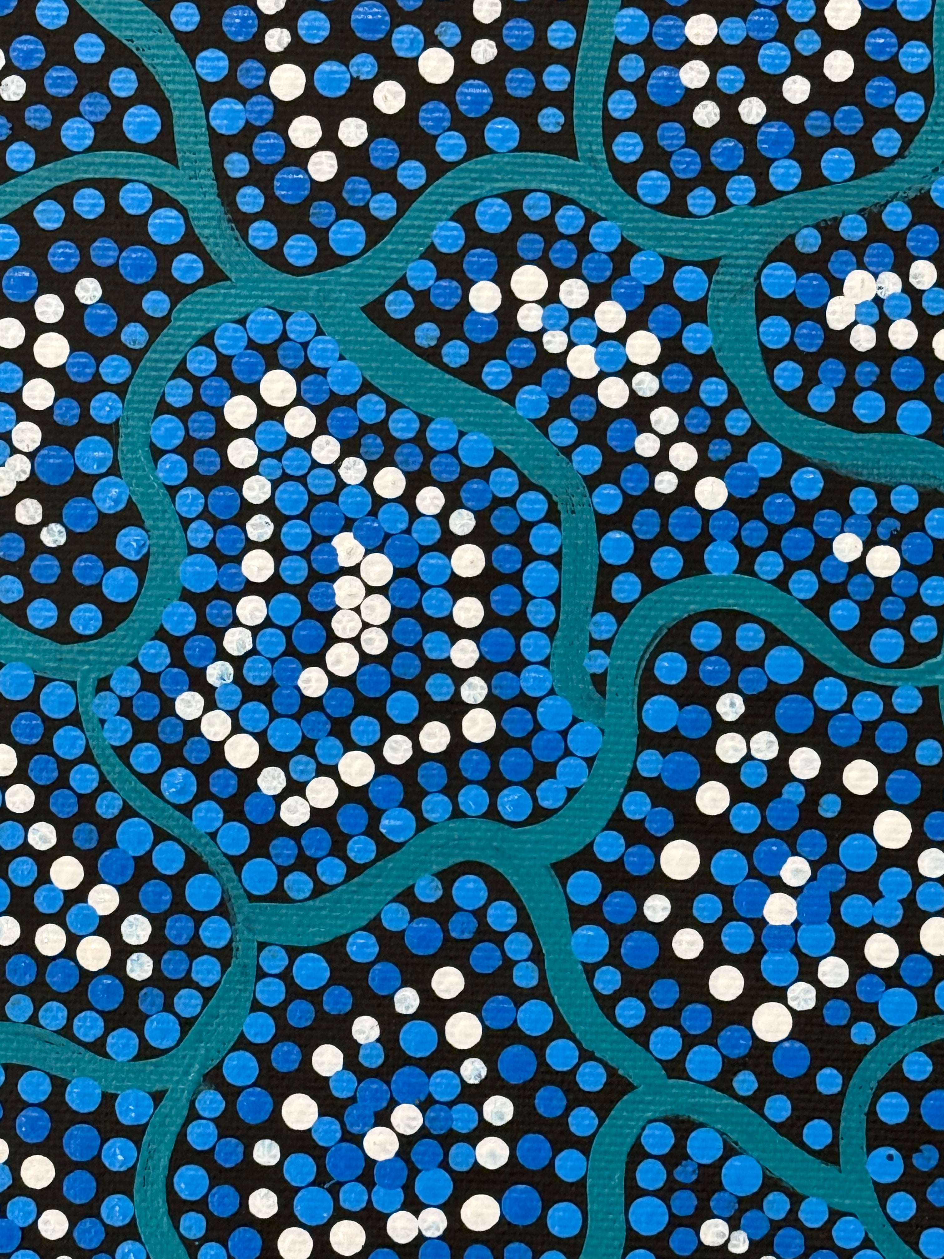 Justine Nakamarra Nelson - Yarla Jukurrpu (Bush Potato Dreaming) - Stretched