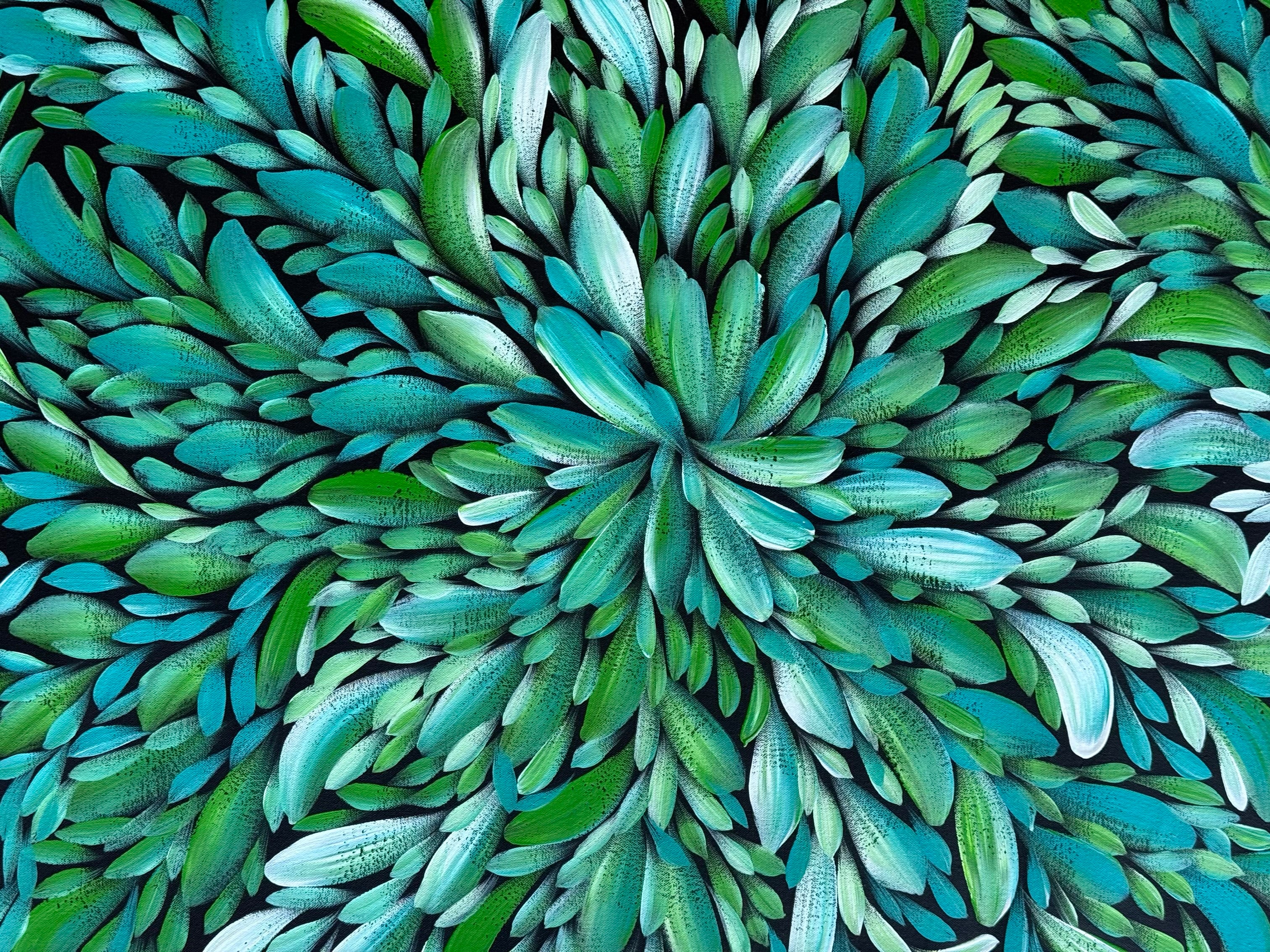 Louise Numina Napananka - Bush Medicine Leaves, Healing Leaves  .57-52