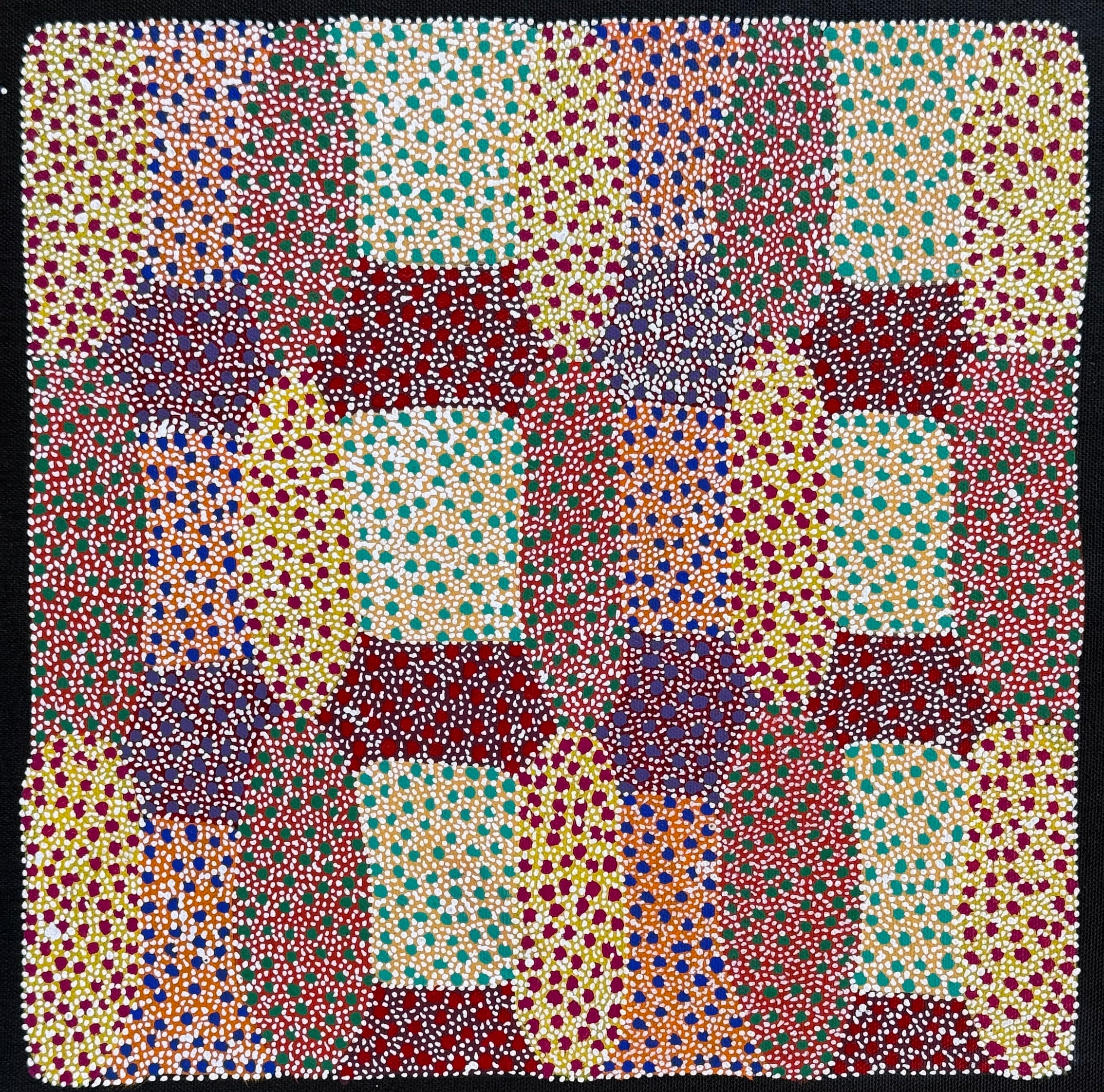 Michelle Lion Kngwarreye - Acacia Flower - 30x30cm .84-16