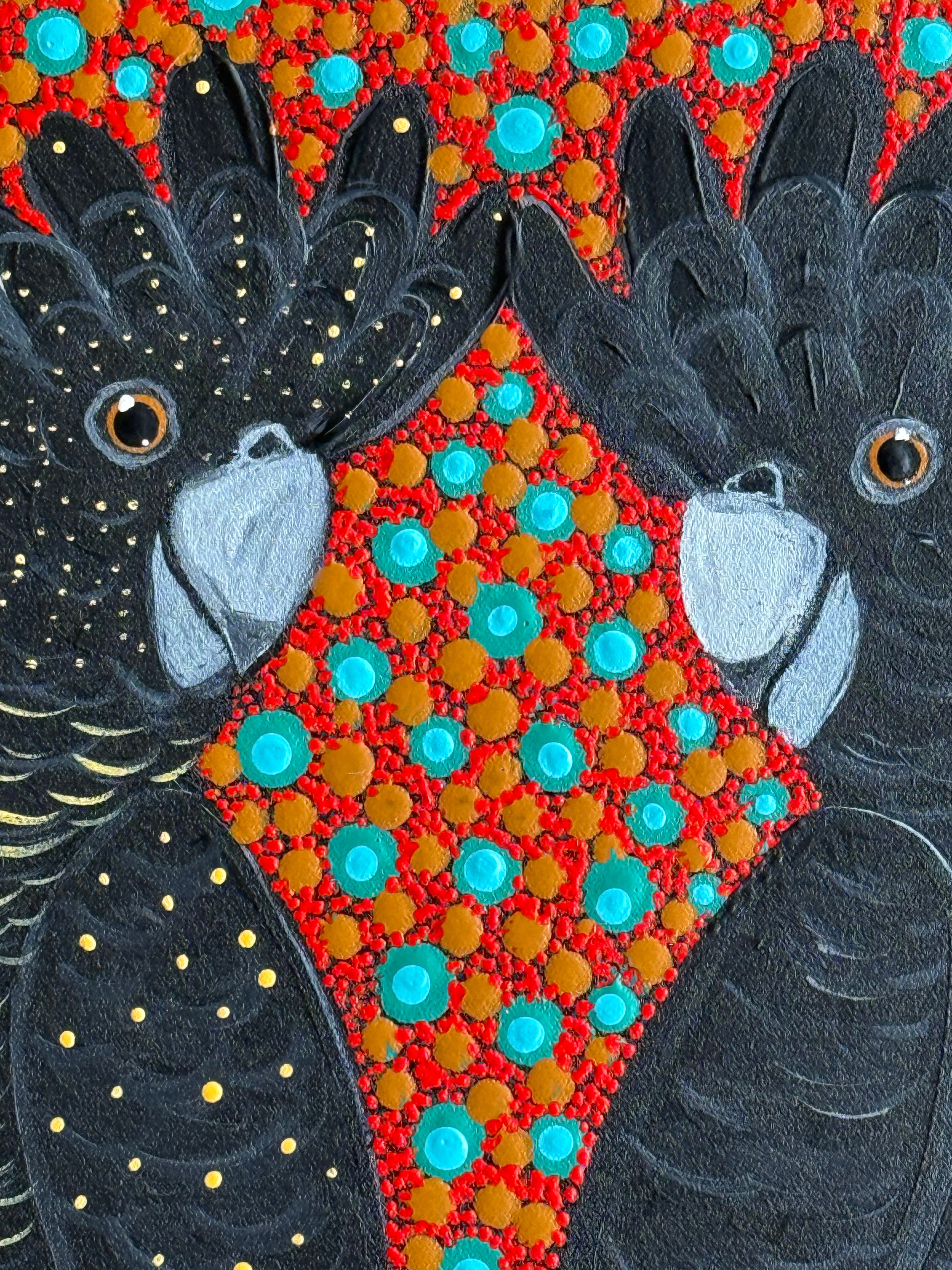 Kathleen Buzzacott - Red Tail Black Cockatoos .53-14